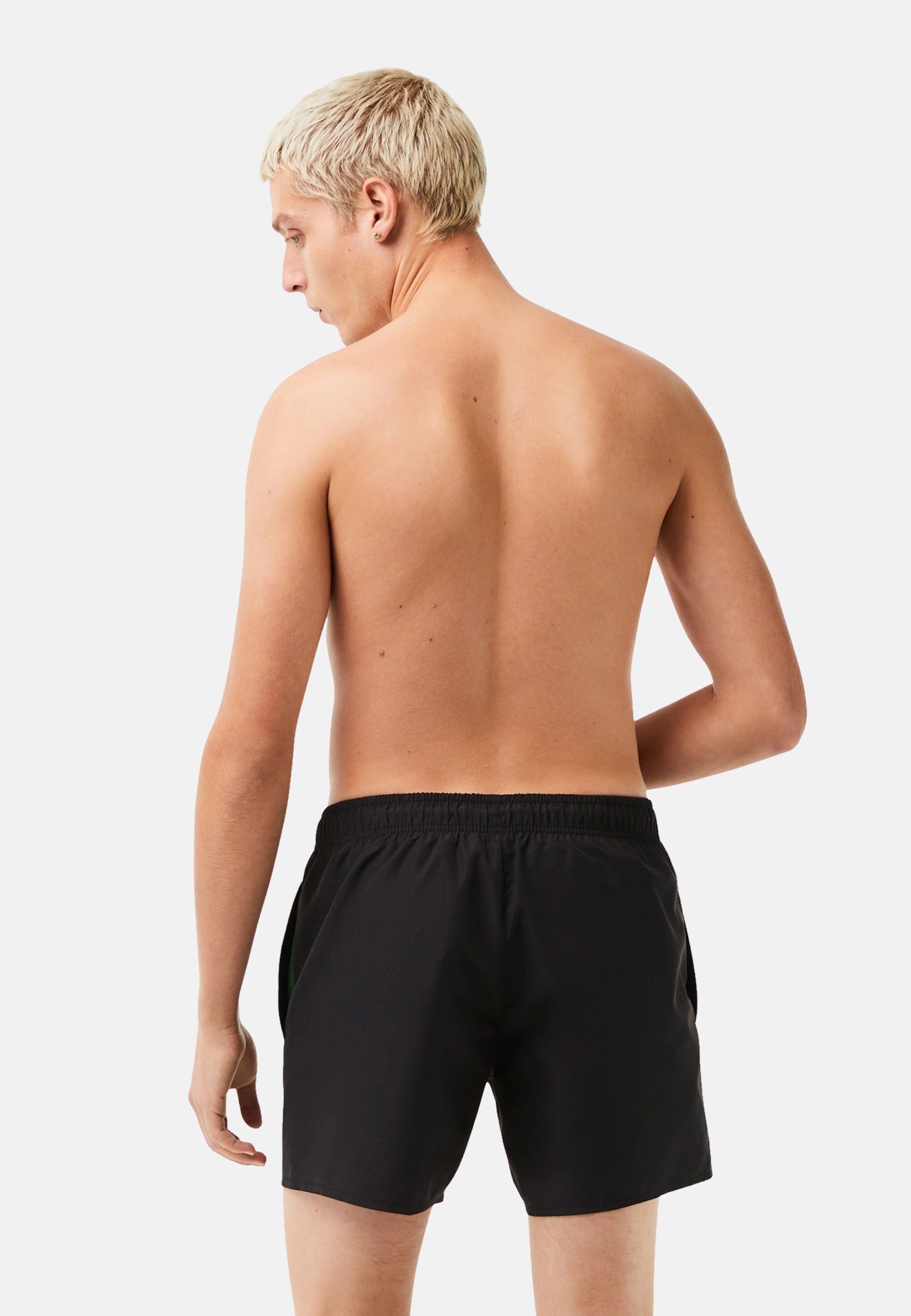 Lacoste Badeshorts Badehose Bade-Shorts mit Taschen, Mesh-Futter und (1-St)