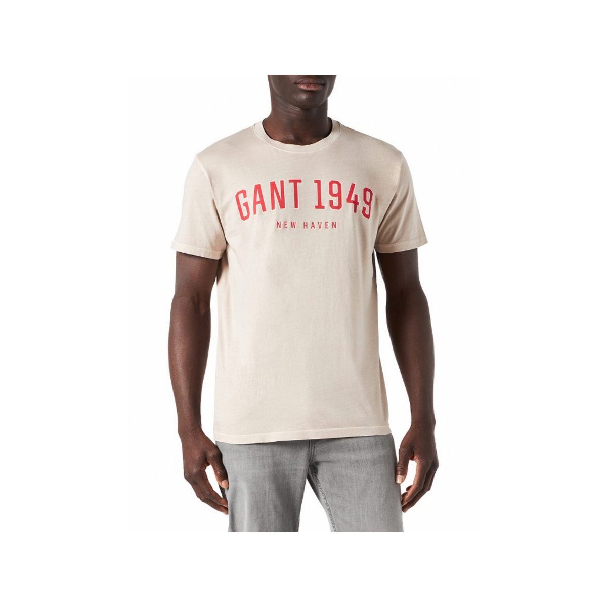 Putty fit T-Shirt (1-tlg) uni Gant regular