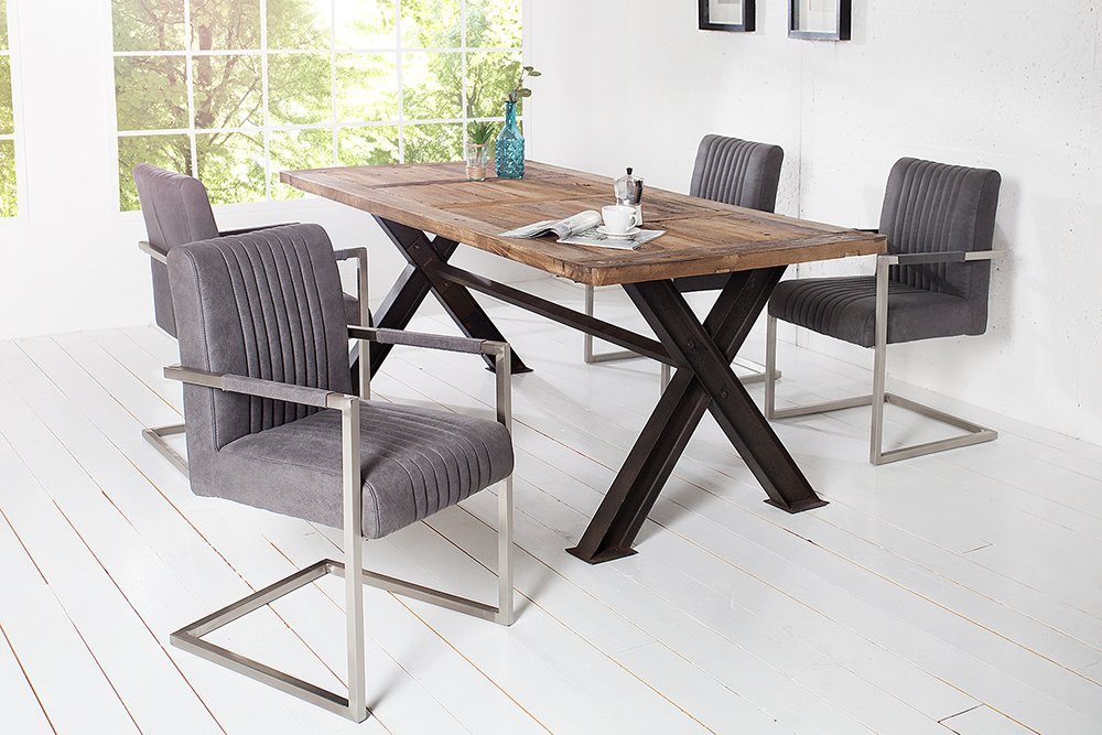 riess-ambiente Freischwinger BIG ASTON vintage grau günstig online kaufen