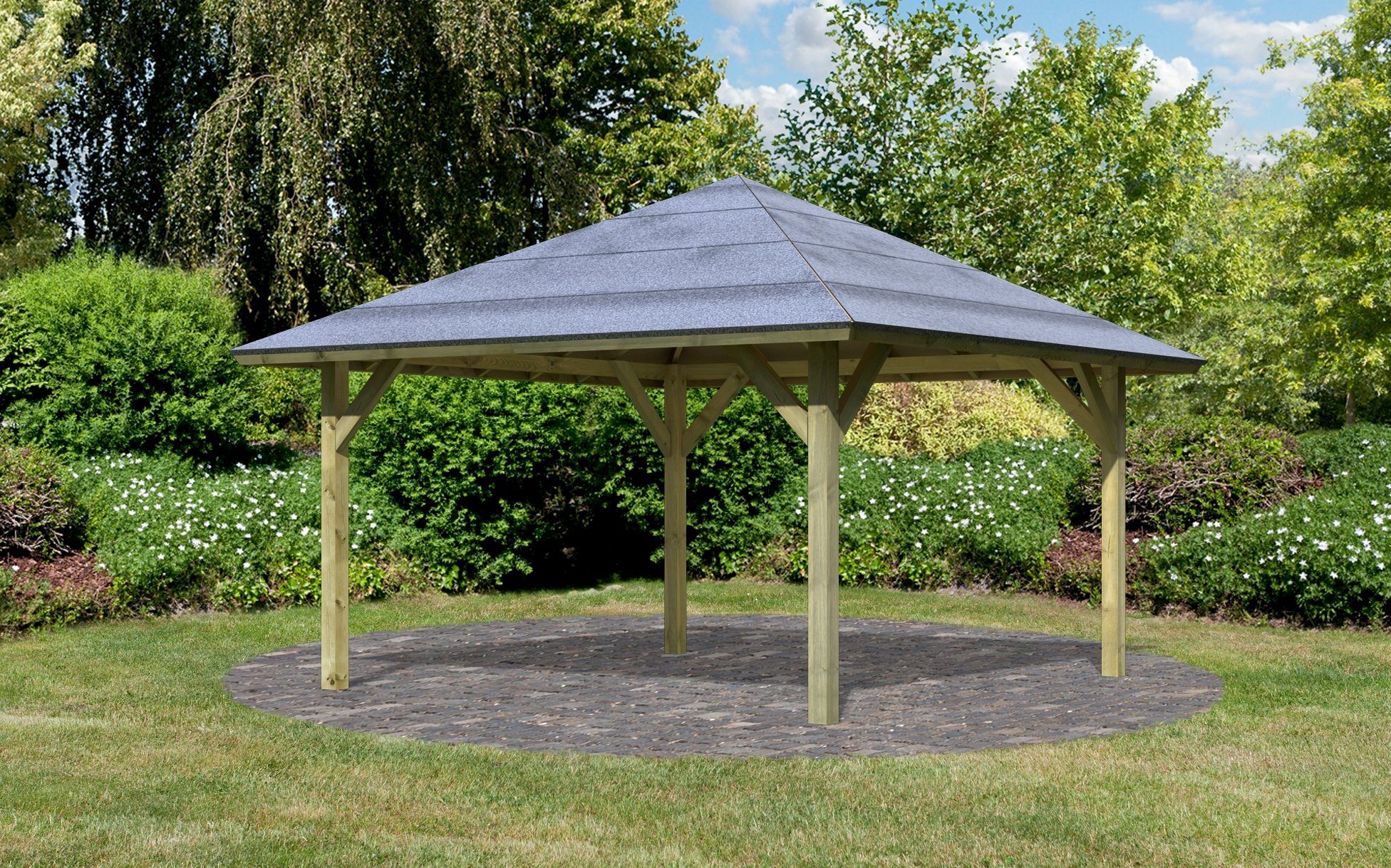 Holz Pavillon 3x4 Riraikou