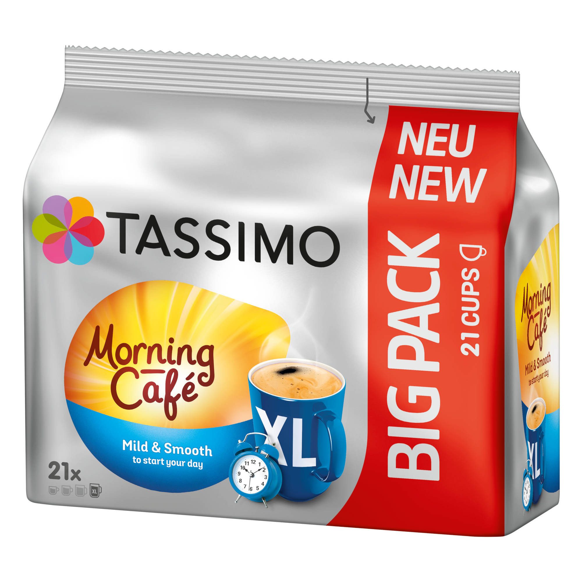 TASSIMO Kaffee Kapseln Morning Café XL Mild&Smooth T Discs 5x21 Getränke, (Packung, 5er Pack) – Bild 4 von 5