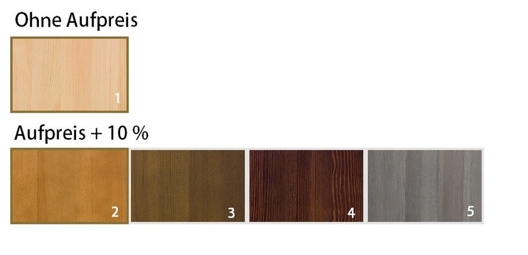 JVmoebel Aufsatzschrank Handgefertigter Holzaufsatz für Kleiderschrank in Naturfarbe Made in Europa