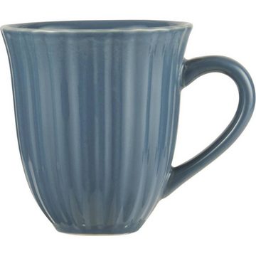 Ib Laursen Tasse Mynte, Steingut, Blau H:10cm D:9.5cm Steingut