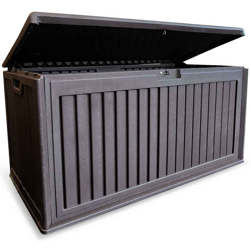 osoltus Gartenpflege-Set osoltus Kissenbox Auflagenbox Kunststoff mit Gasdruckfeder schwer
