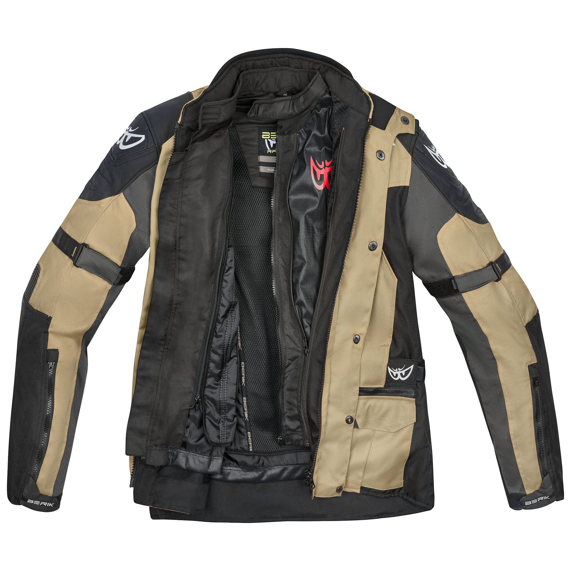 Berik Motorradjacke Absolute Zero Race Motorrad Textiljacke Wasserdicht Atmungsaktiv protektoren wasserdichte