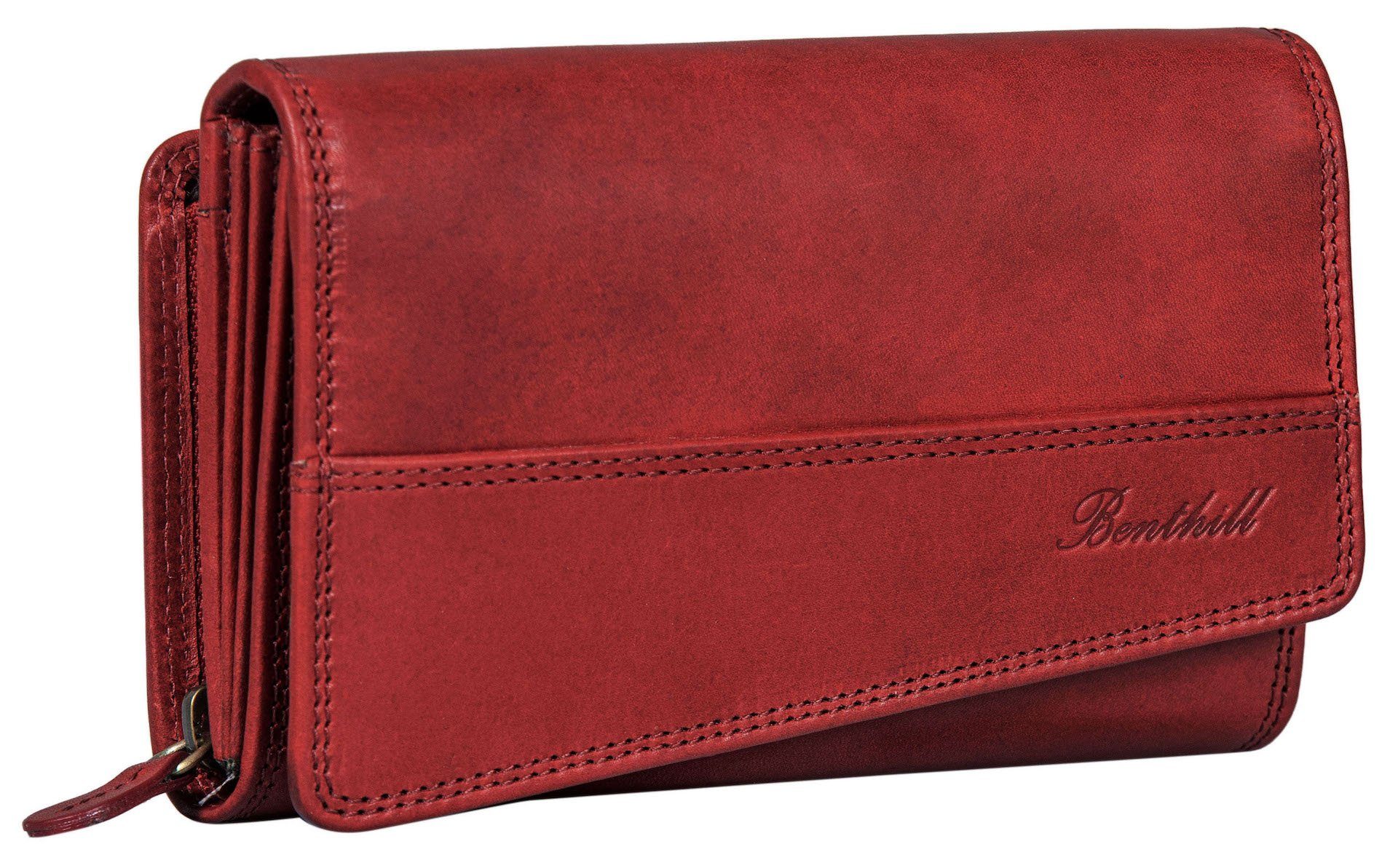 Benthill Geldbörse Damen Groß Echt Leder Portemonnaie Geldbeutel vielen Kar günstig online kaufen