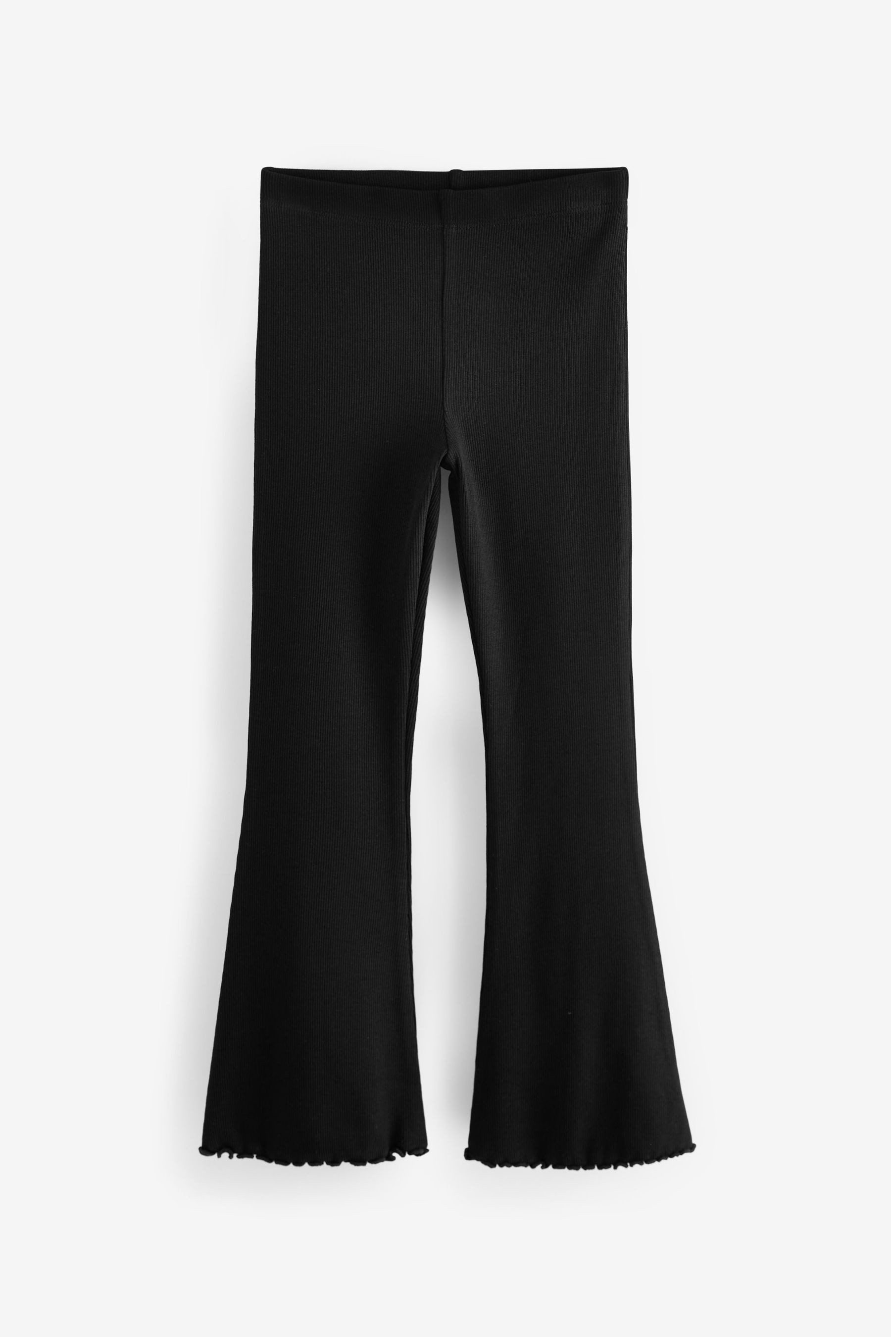 Leggings Gerippte Leggings mit ausgestelltem Bein