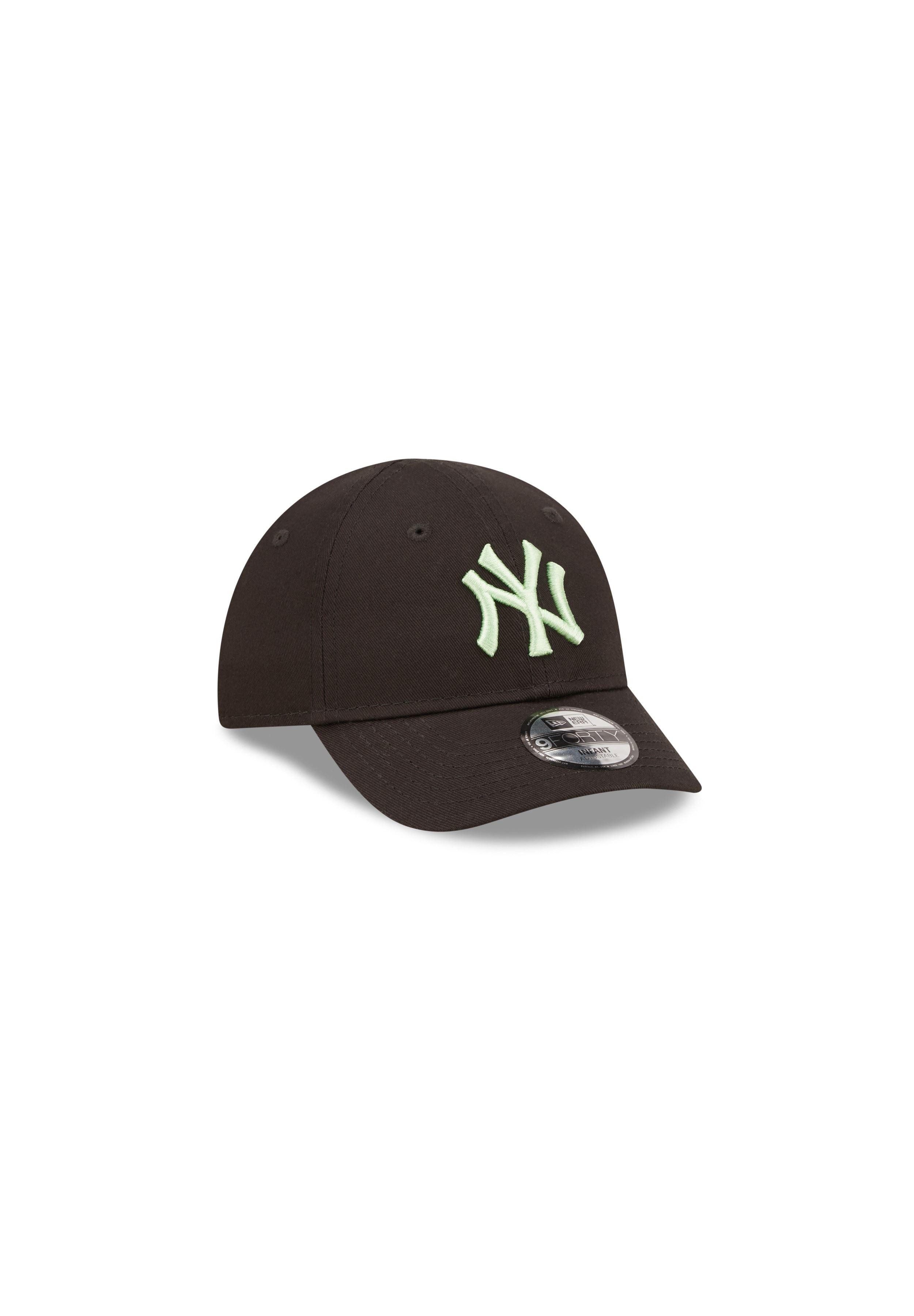 New Era Baseball Cap New York Yankees MLB League Essential Black Green 9Forty Infant Cap Ne (1-St)