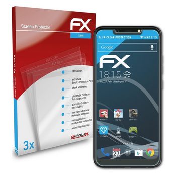 atFoliX Schutzfolie Displayschutz für Tecno Camon 11 Pro, (3 Folien), Ultraklar und hartbeschichtet