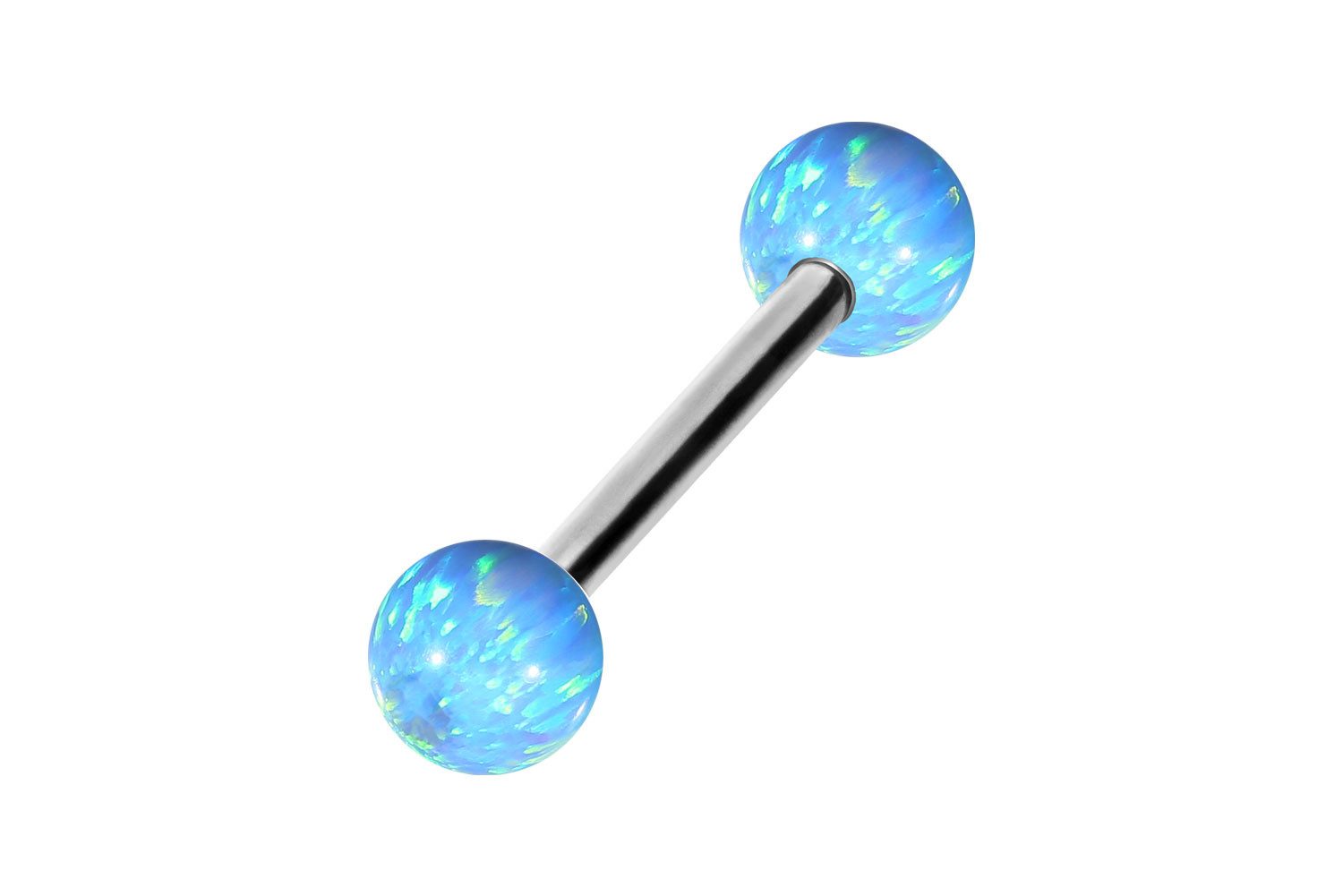 Brustwarzenpiercing Titan Barbell SYNTHETISCHE OPALE