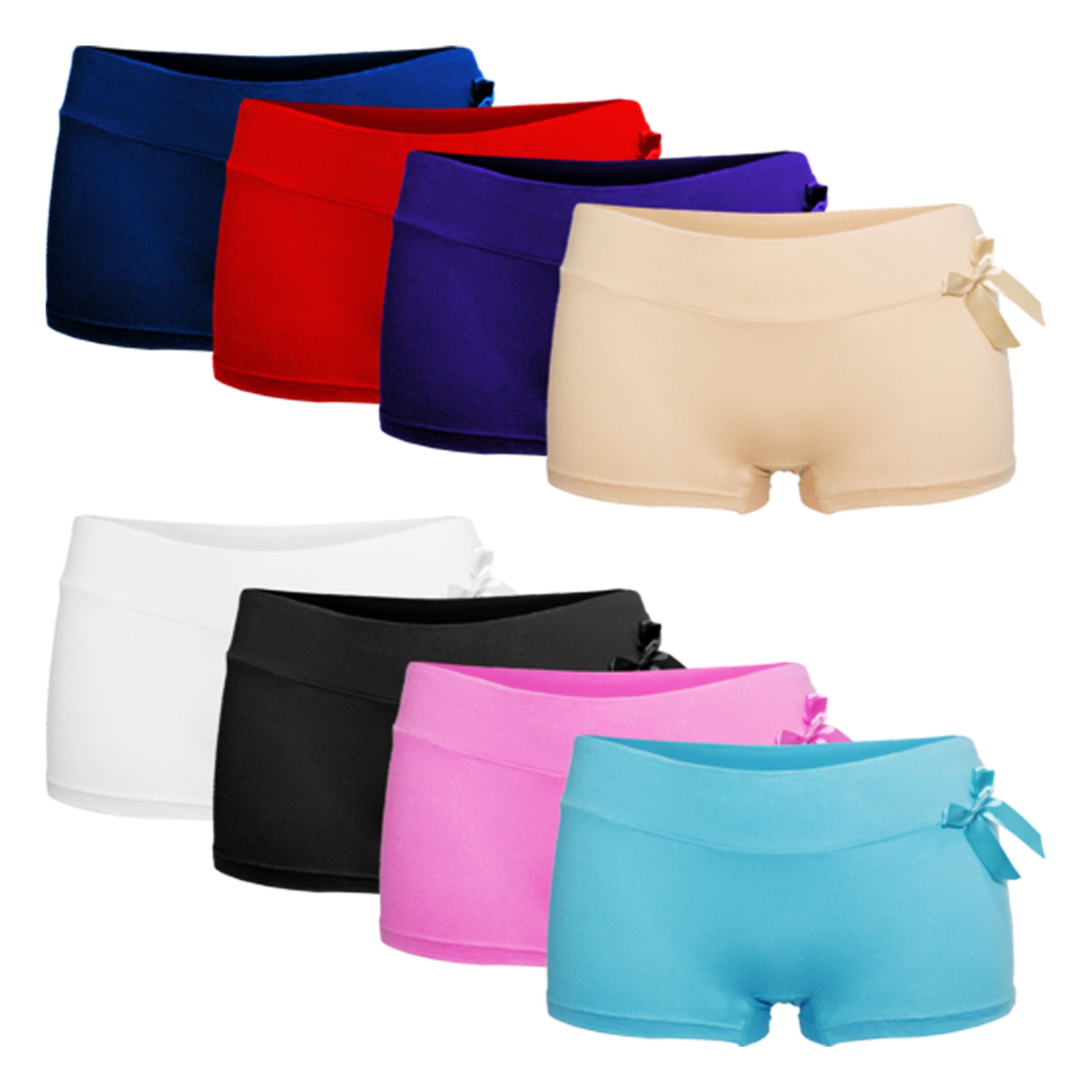 TEXEMP Panty 5er - 10er Pack Damen Panty Panties Baumwolle Unterwäsche Boxershorts (Packung, 5-St) 95% Baumwolle