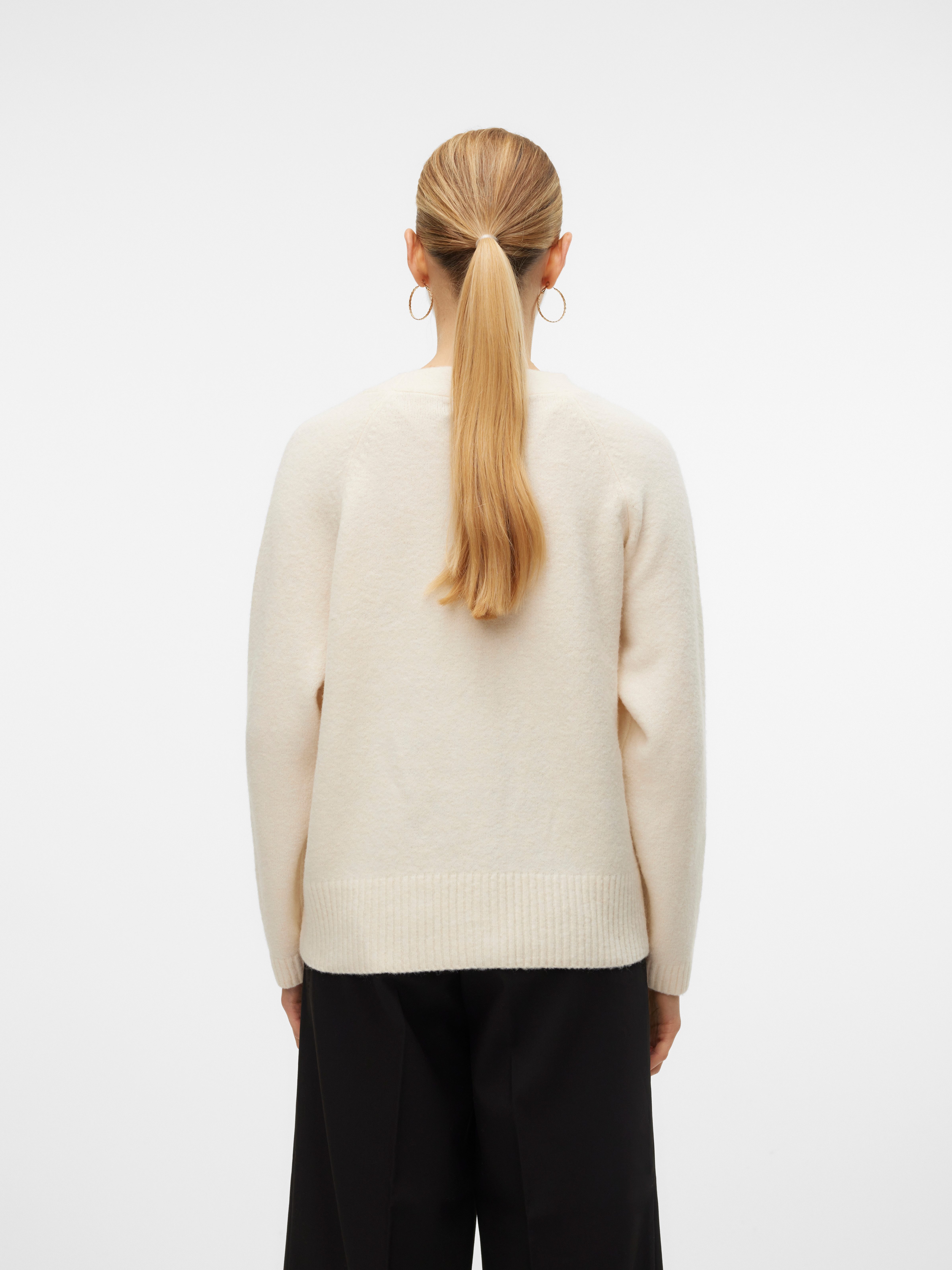 Vero Moda Strickjacke VMBOOM LS V-NECK BUTTON CARDIGAN GA NOOS