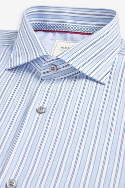 Next Langarmhemd Regular Fit Hemd mit Besatz und Doppelmanschetten (1-tlg)