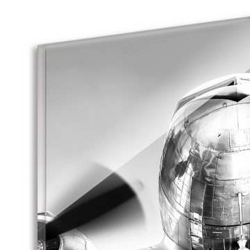 artissimo Glasbild mehrteiliges Glasbild 150x50cm Bild aus Glas 3-Teiler schwarz-weiß