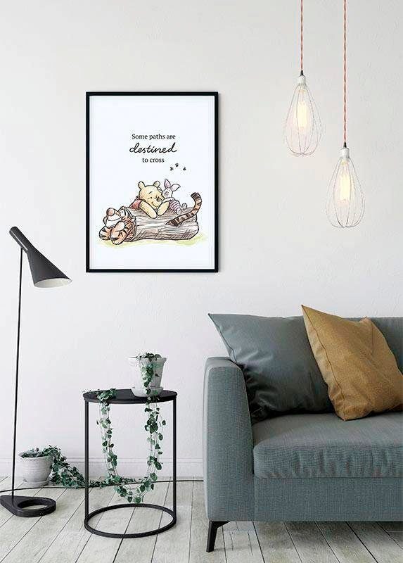 Komar Bild Winnie the Pooh Path, Disney (1 St), Wandbild zur Dekoration im Kinderzimmer - ohne Rahmen