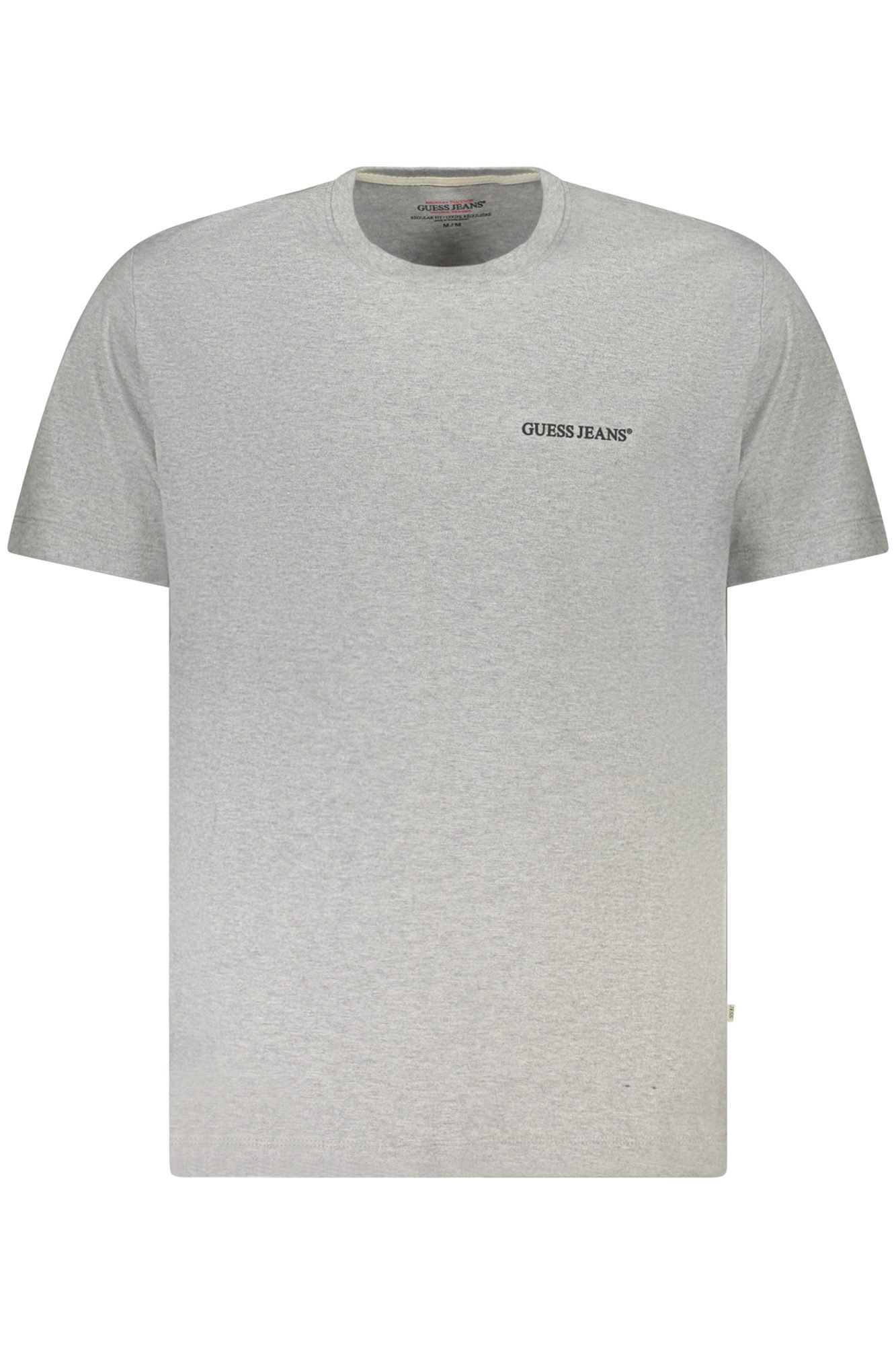 GUESS JEANS T-Shirt Herren Graues Kurzärmeliges T-Shirt mit Logo-Druck