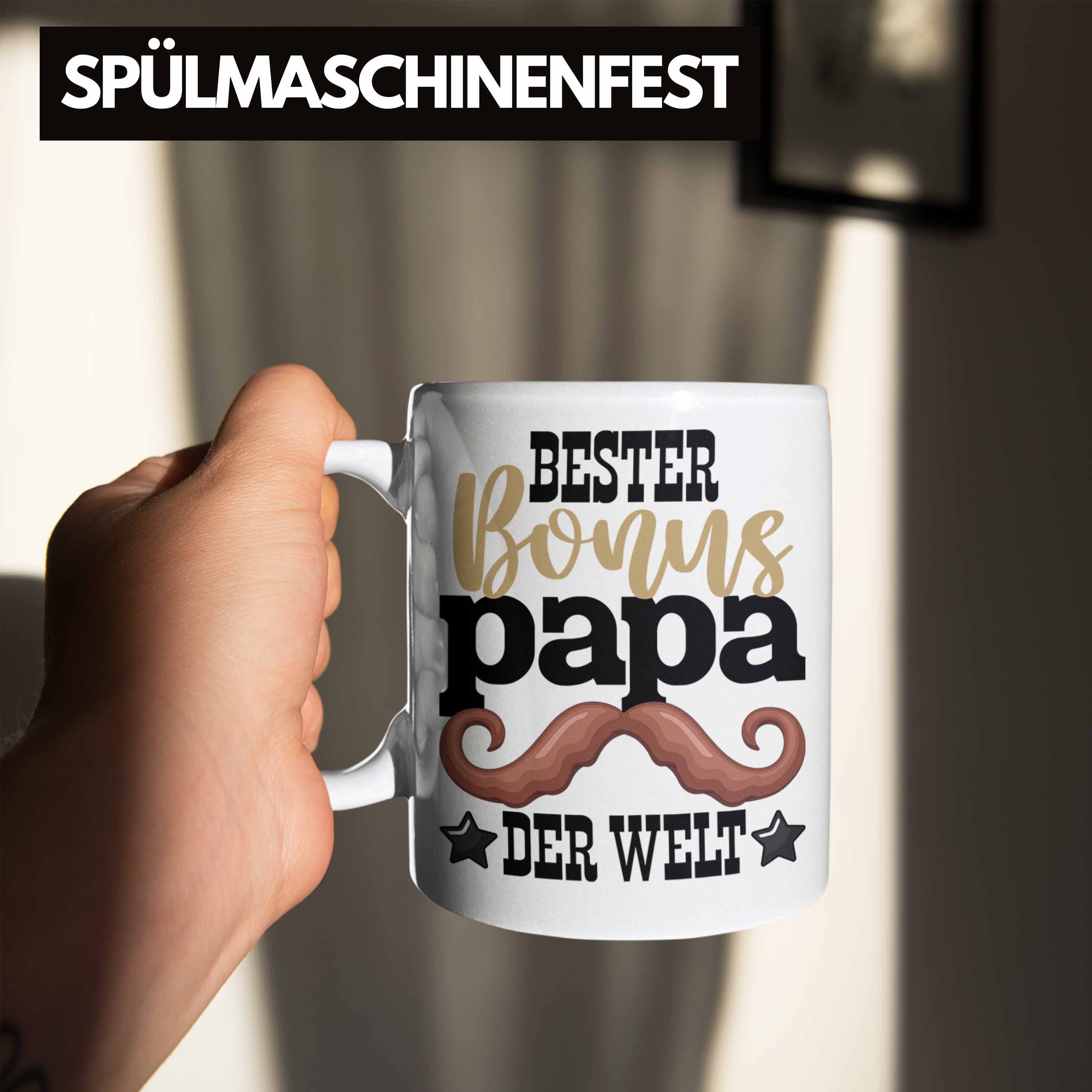 Trendation Tasse Bester Vater Geschenk Weiss Stiefvater Welt Stiefvater Der Tasse Bonus Papa