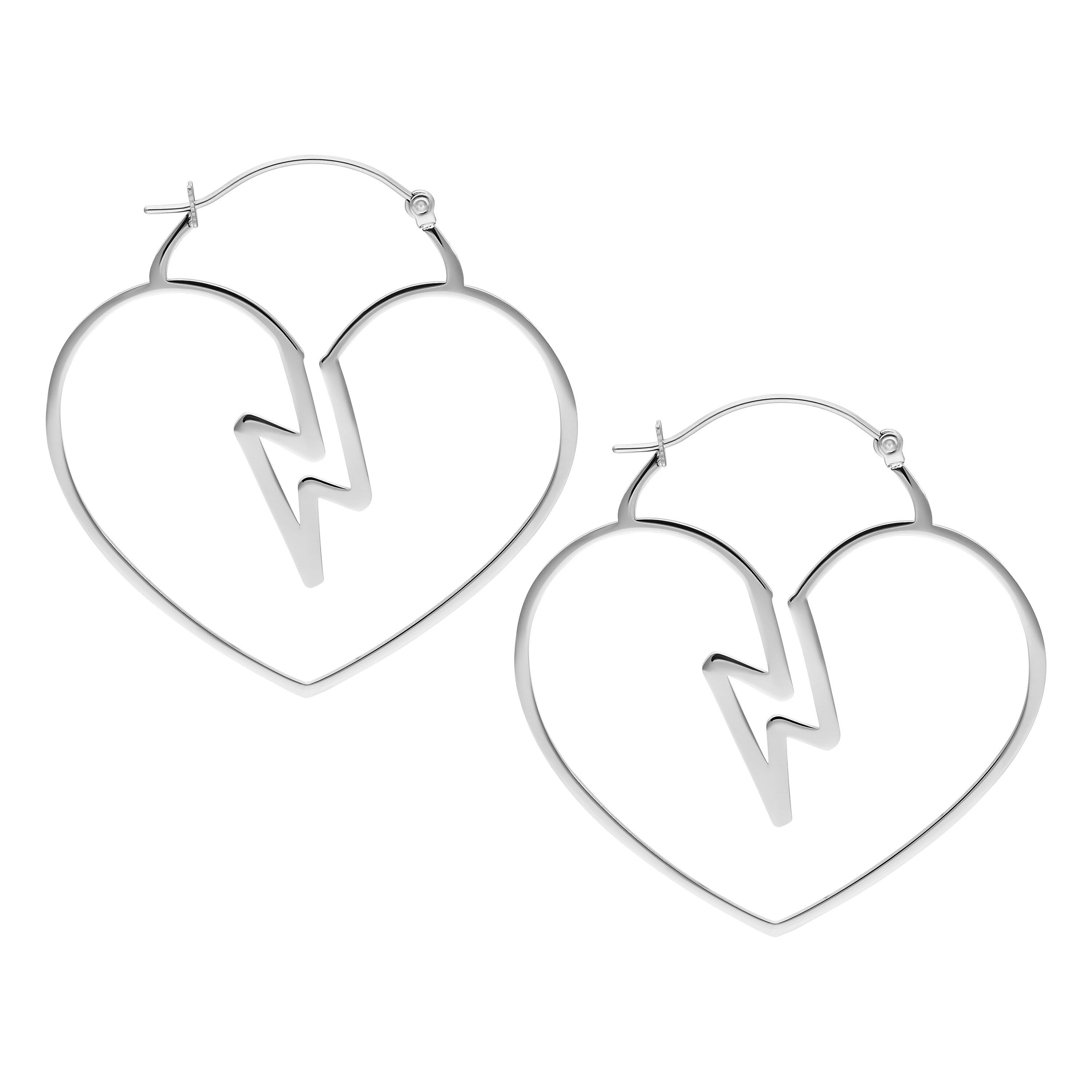 Paar Ohrhänger Heartbreaker Hoops