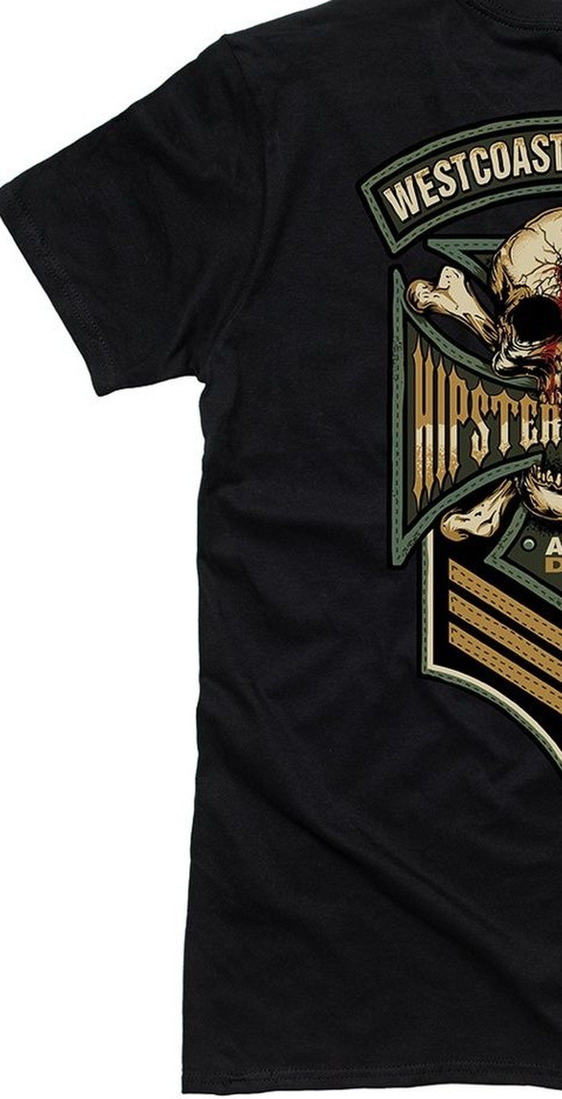 West Coast Choppers T-Shirt Hipster Hunters T-Shirt Black