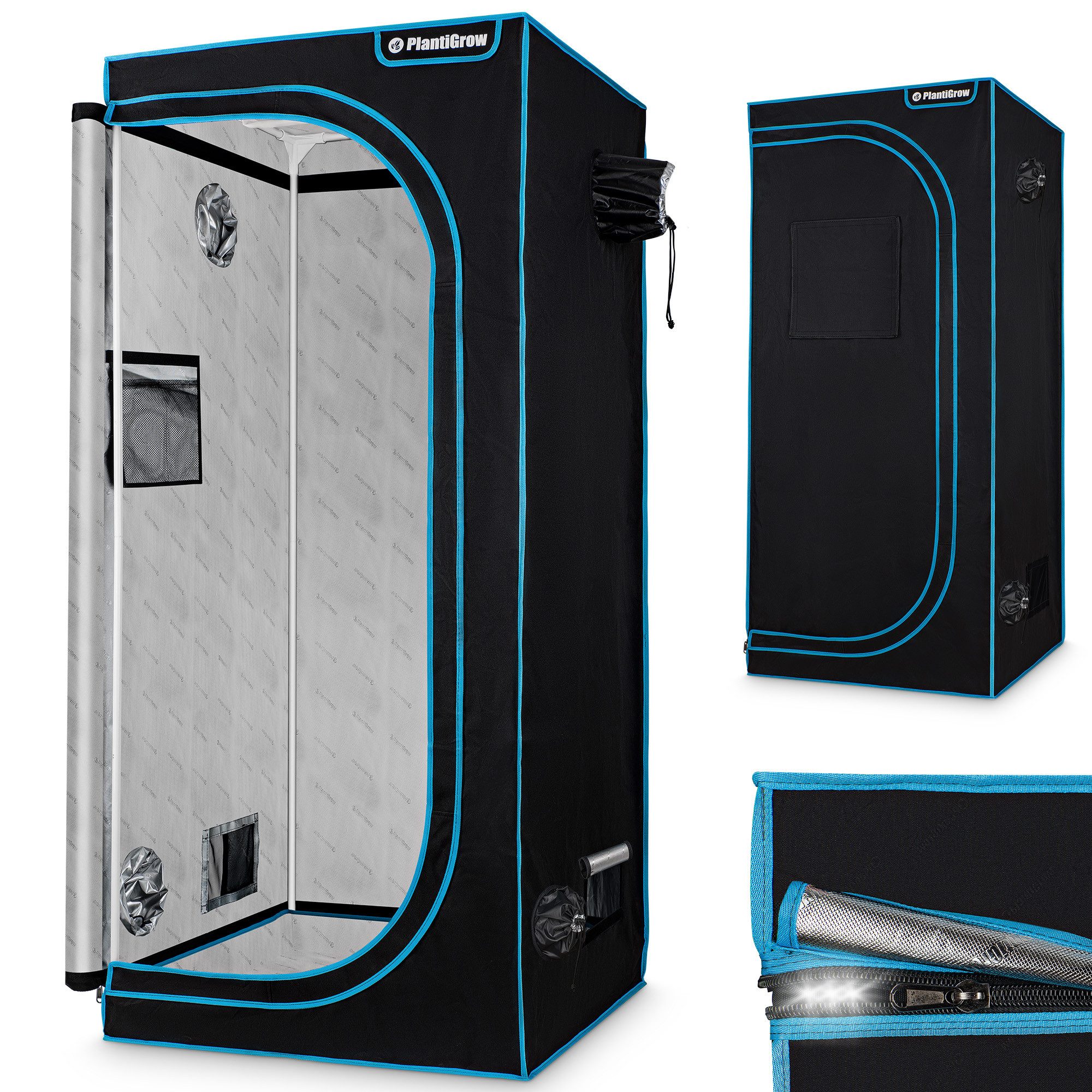 PlantiGrow Gewächshaus Indoor Anzuchtzelt, Zuchtzelt, Anbauzelt, Grow Box Z günstig online kaufen