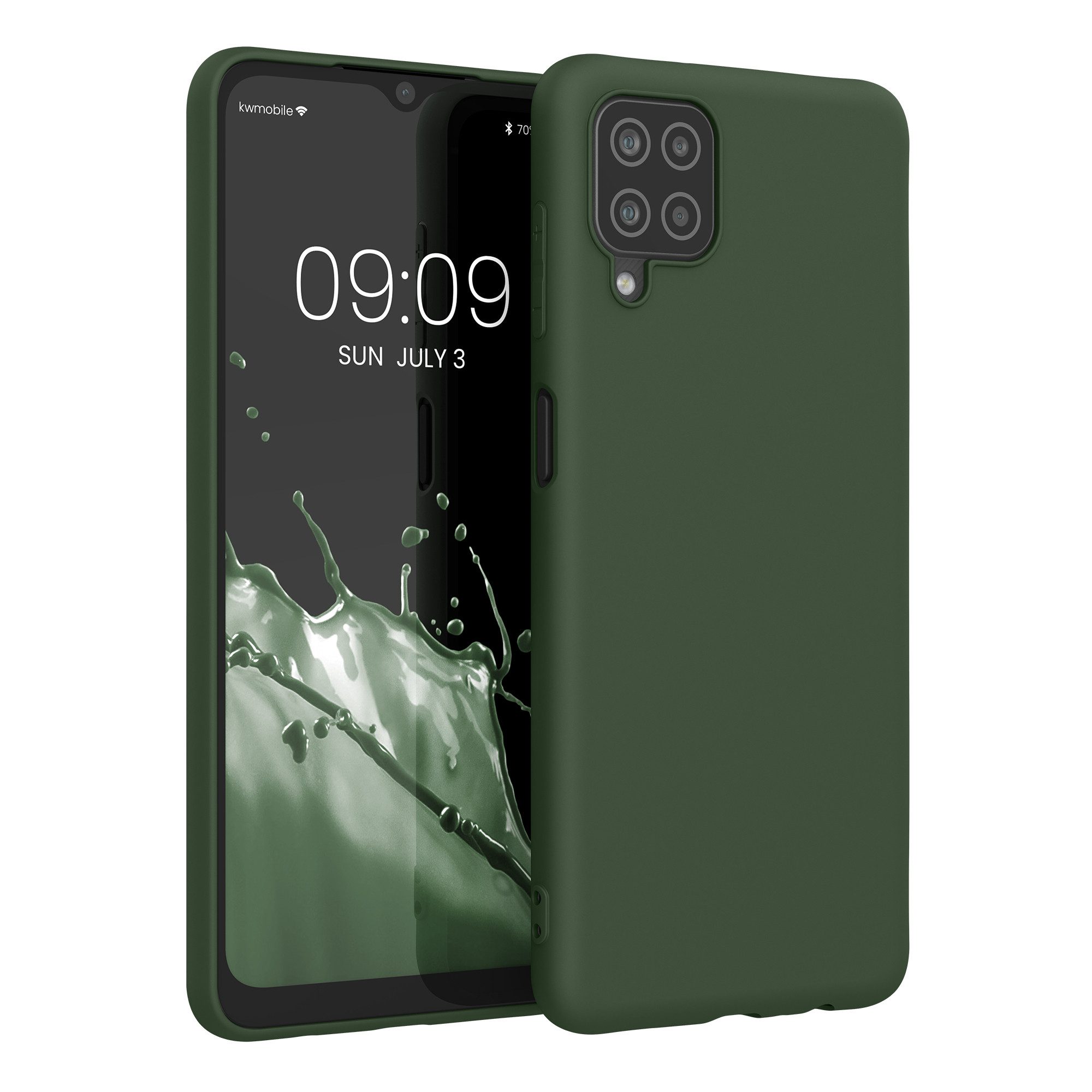 kwmobile Handyhülle Hülle für Samsung Galaxy A12, Hülle Silikon - Soft Handyhülle - Handy Case Cover