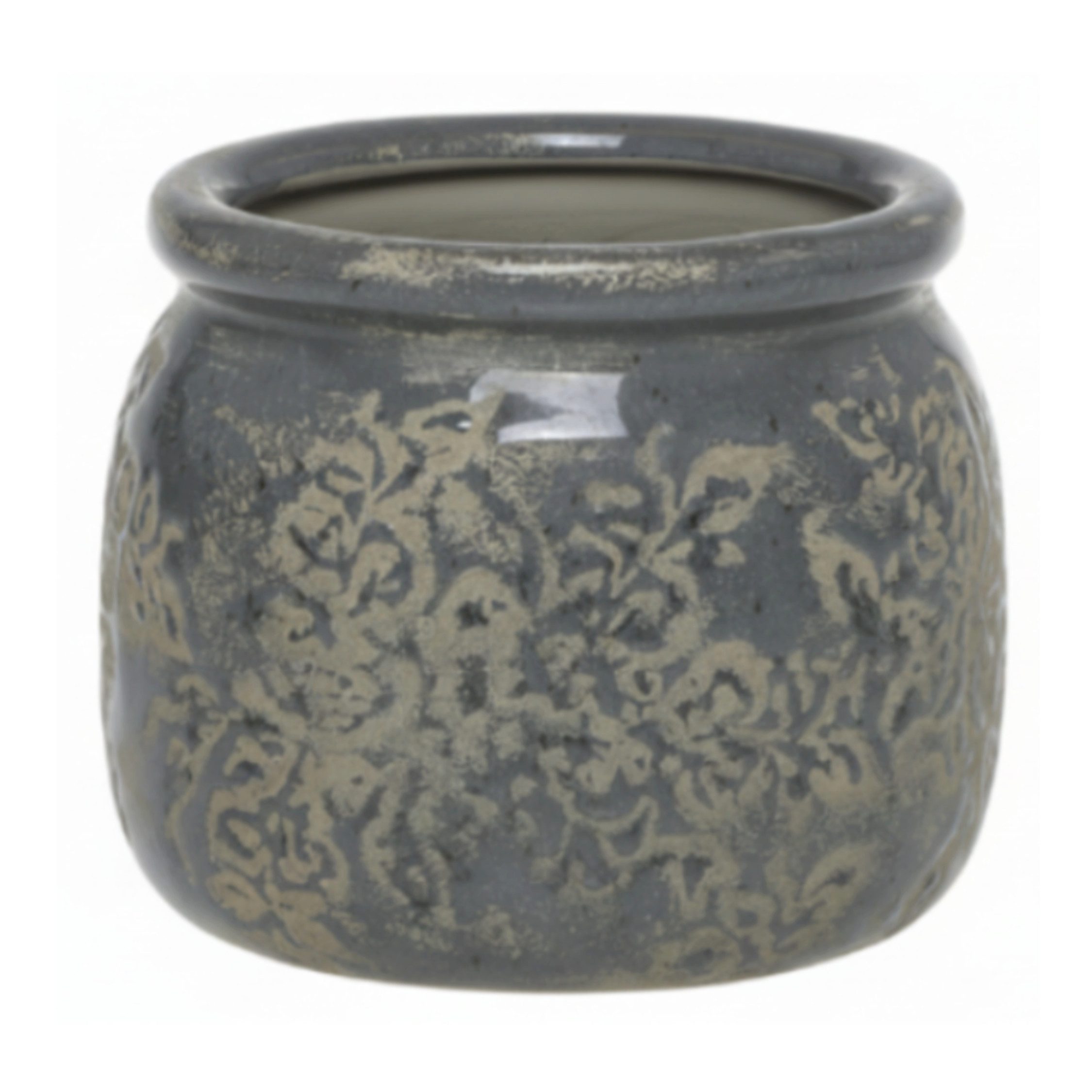 Chic Antique Dekovase Chic Antique Antibes Blumentopf mit Blumenmuster – Opal