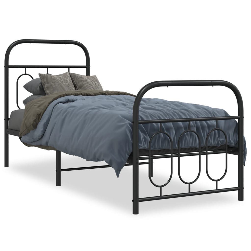 vidaXL Bett Bettgestell mit Kopf- und günstig online kaufen