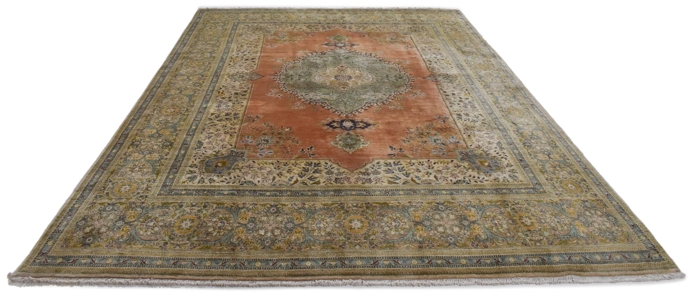 Nain Trading Orientteppich Täbriz Tabatabai 297x411 Handgeknüpfter Orientteppich, rechteckig, Höhe: 12 mm