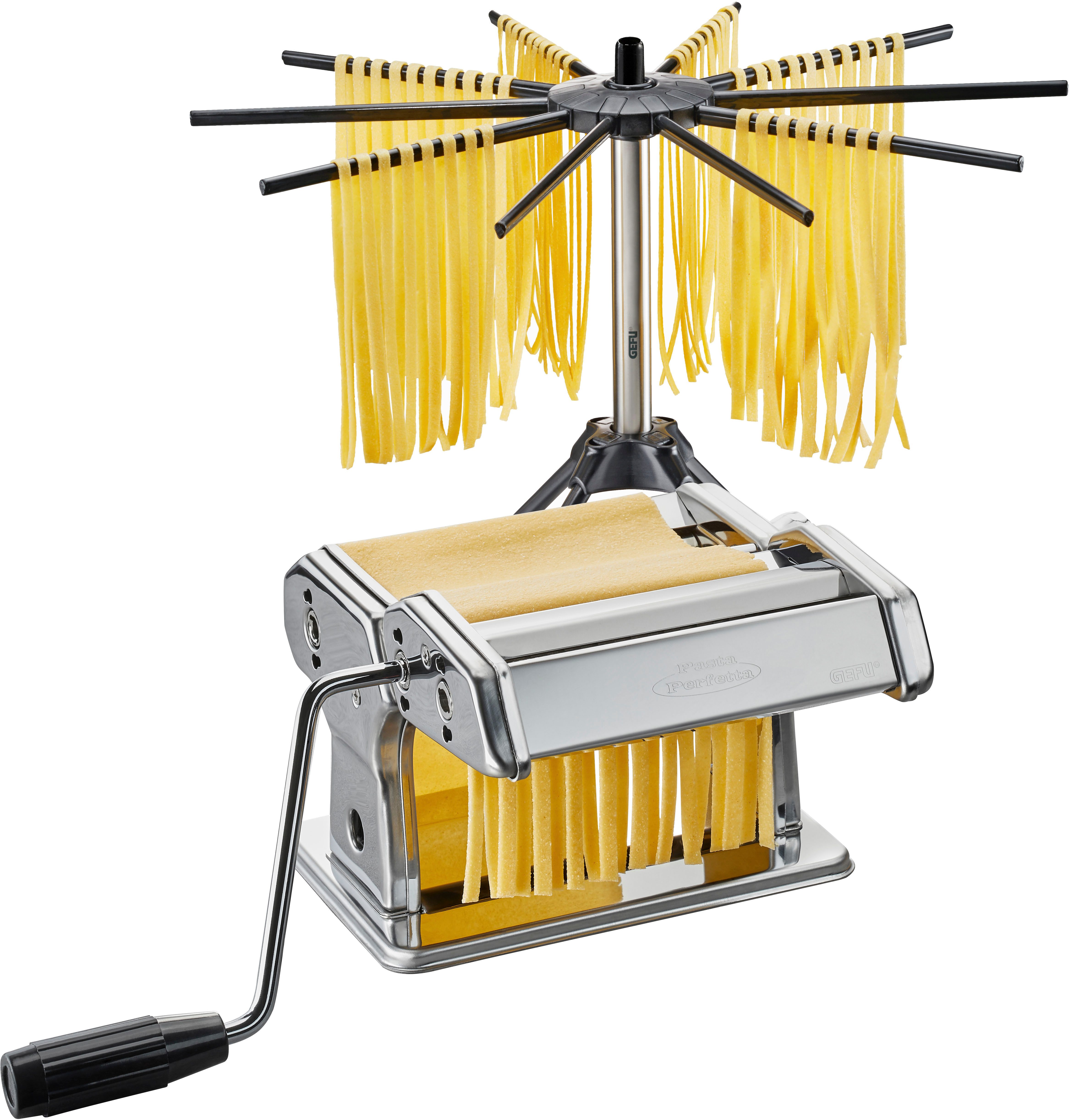 GEFU Nudelmaschine PASTA PERFETTA, 3 Nudelsorten, 10 Trocknungsarme