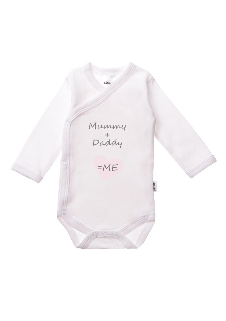 Liliput Wickelbody Mummy + Daddy niedlichen mit Frontprints (2-tlg)