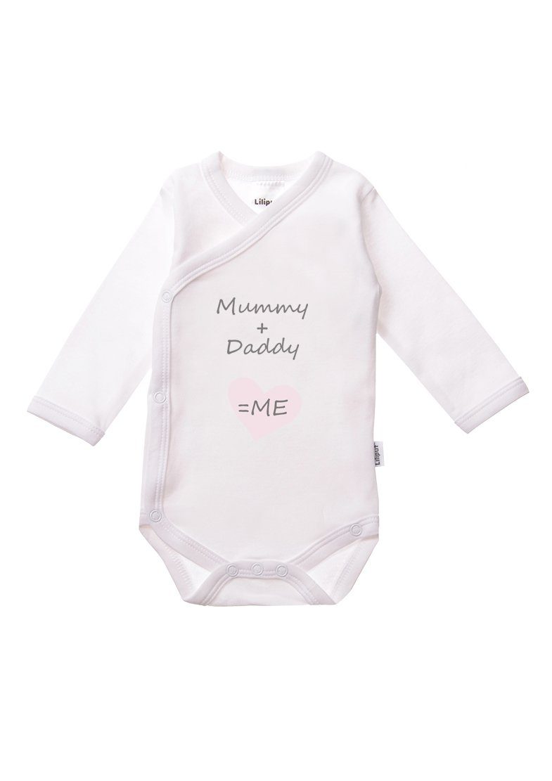 Liliput Wickelbody Mummy + Daddy (2-tlg) mit niedlichen Frontprints – Bild 2 von 5