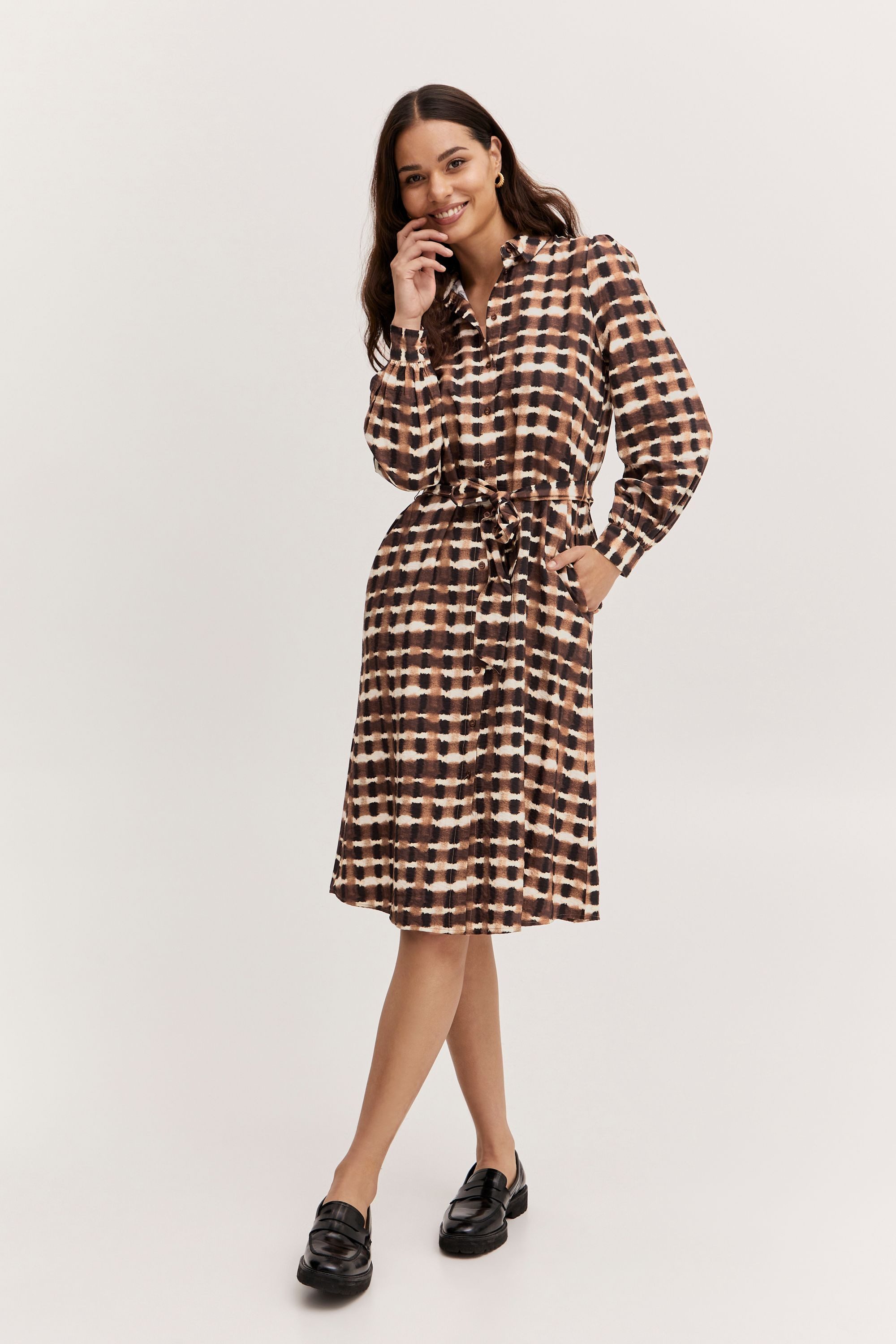b.young Hemdblusenkleid BYIBINE LONG SHIRT DRESS günstig online kaufen