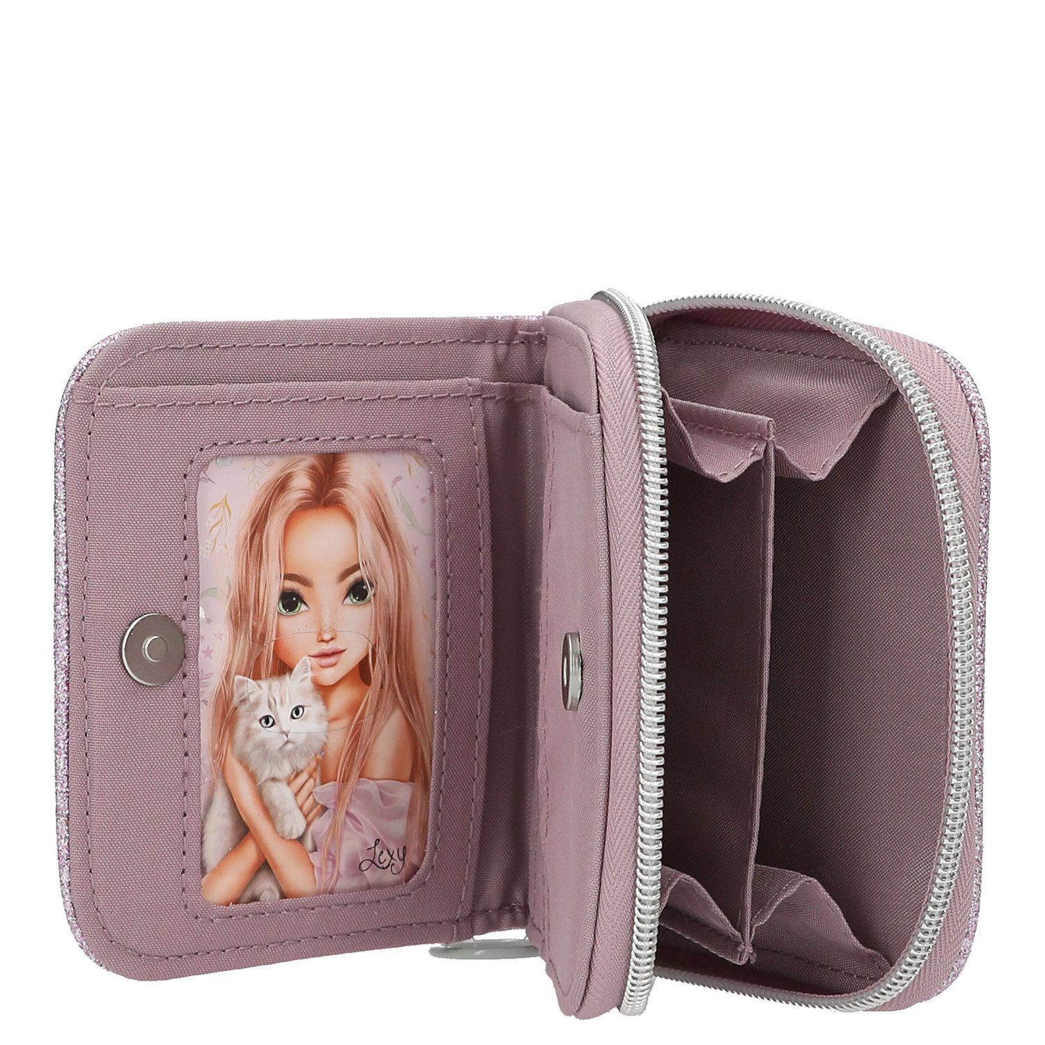Depesche Federtasche Depesche Kinder Portemonnaie TOPModel BLooming Kitty Flieder