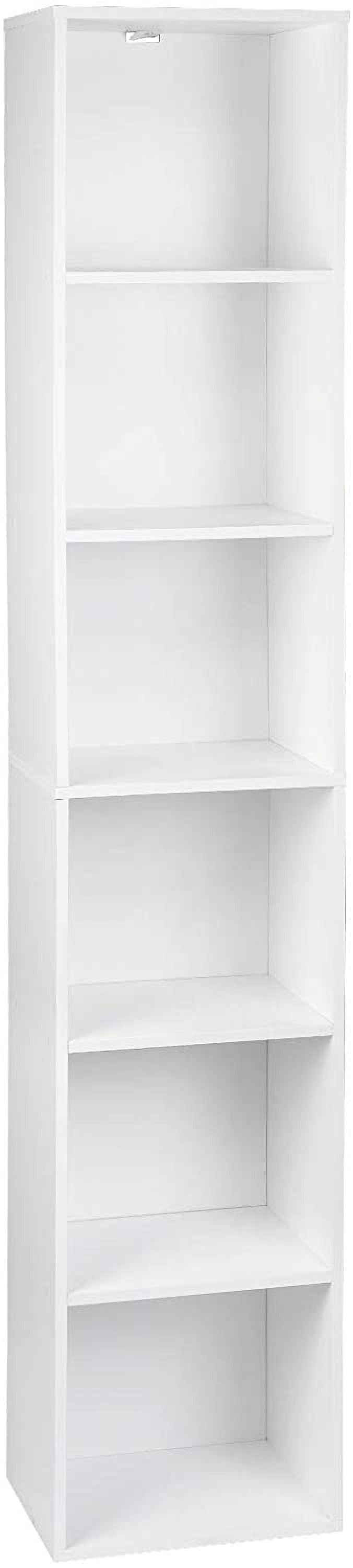 Woltu Bücherregal, 1-tlg., Aktenschrank, MDF, 6 Fächer, 30x24x158,5cm