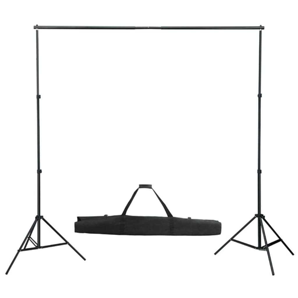 Beleuchtung Fotostudio mit Set Fotohintergrund vidaXL