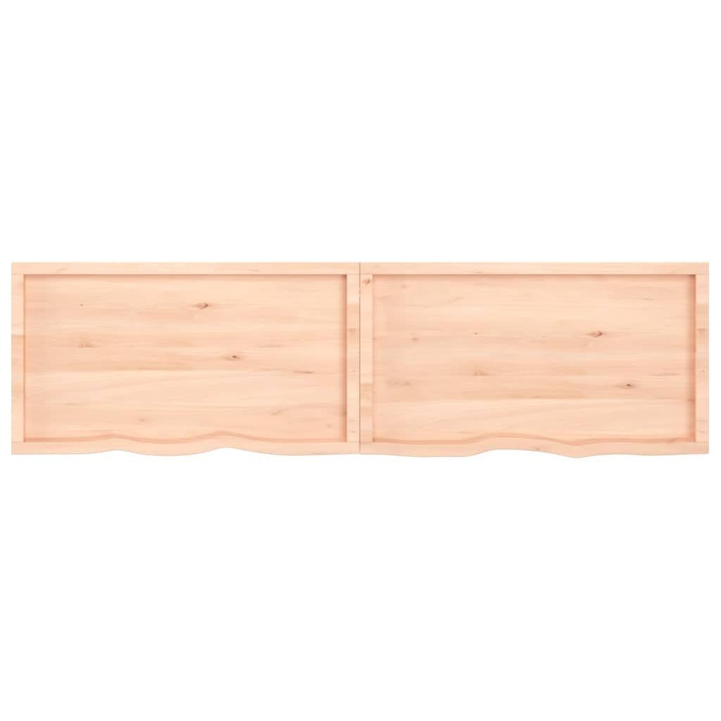 Unbehandelt Massivholz Eiche Tischplatte cm furnicato 220x60x(2-6)