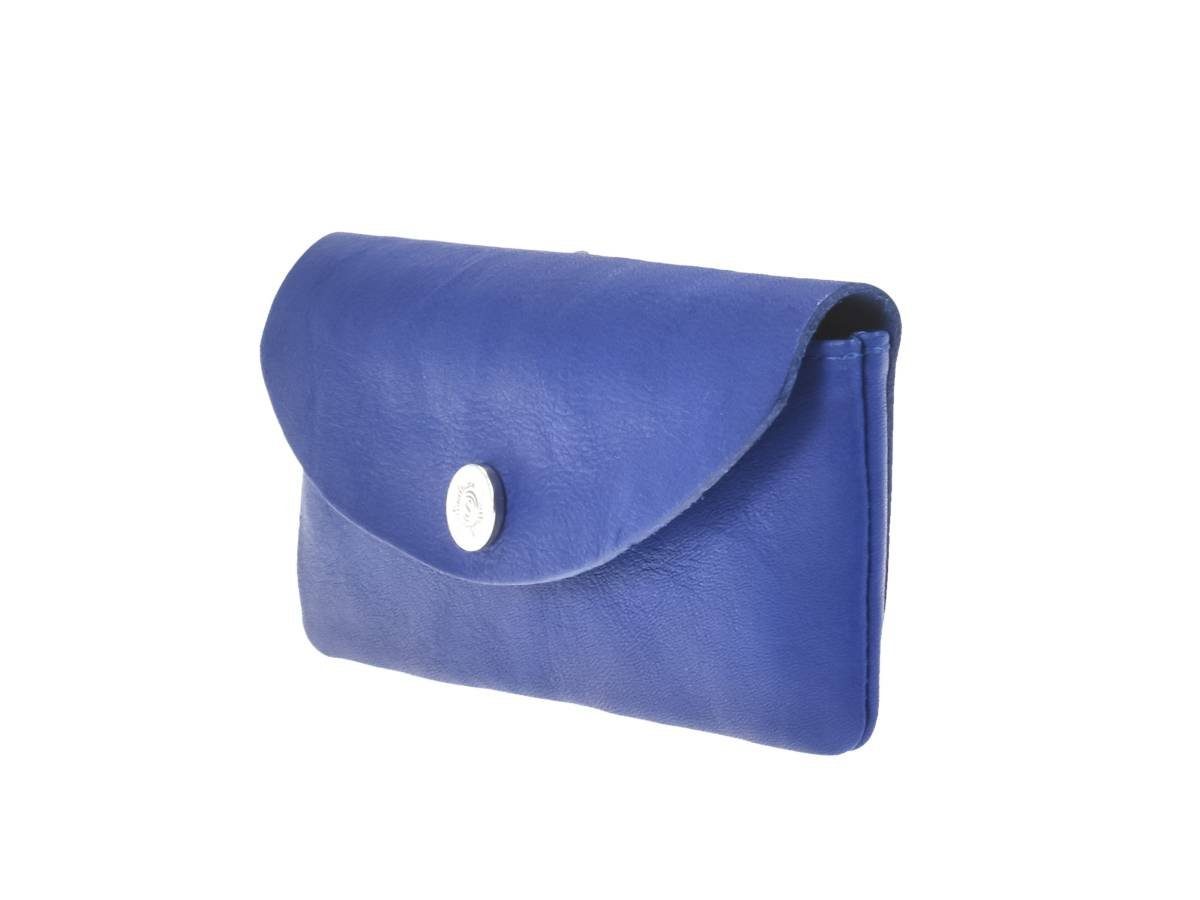 Federtasche, Rindleder süddeutsches Hawel, Stiftetui, Sonnenleder Federmäppchen blau