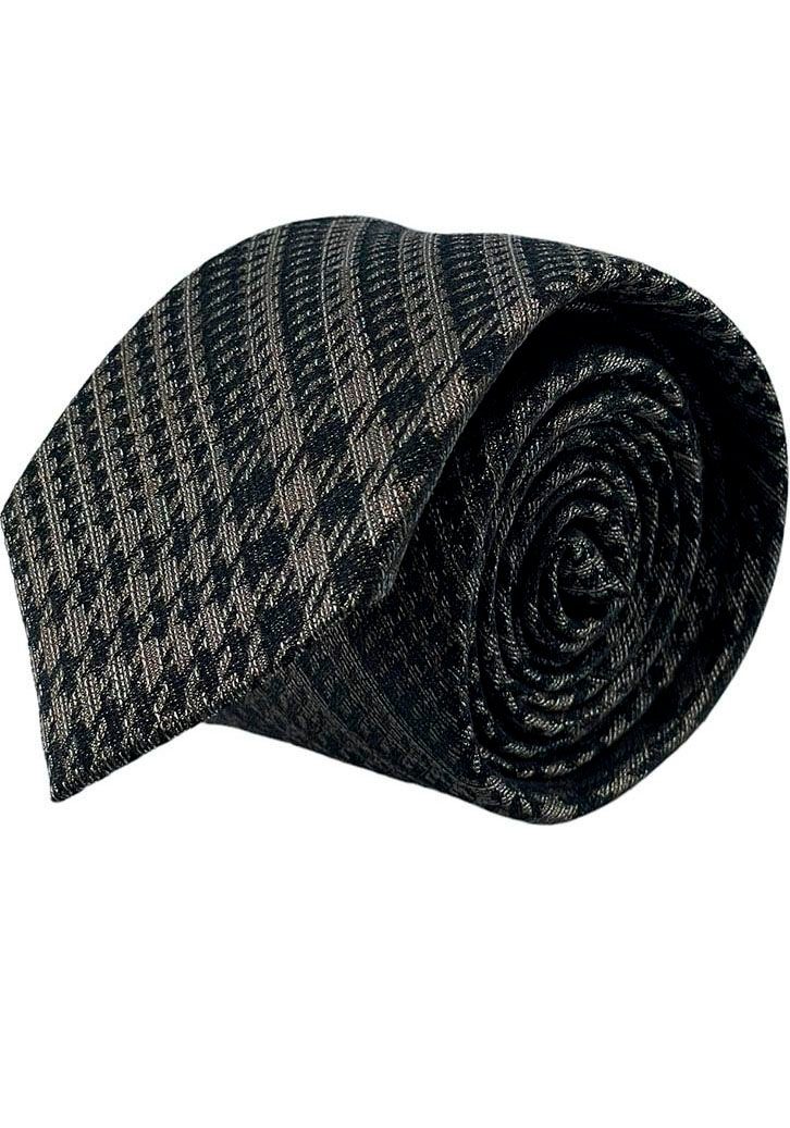 MONTI Krawatte aus reiner Seide, mit ausgefallenem Herbst-Winter-Design