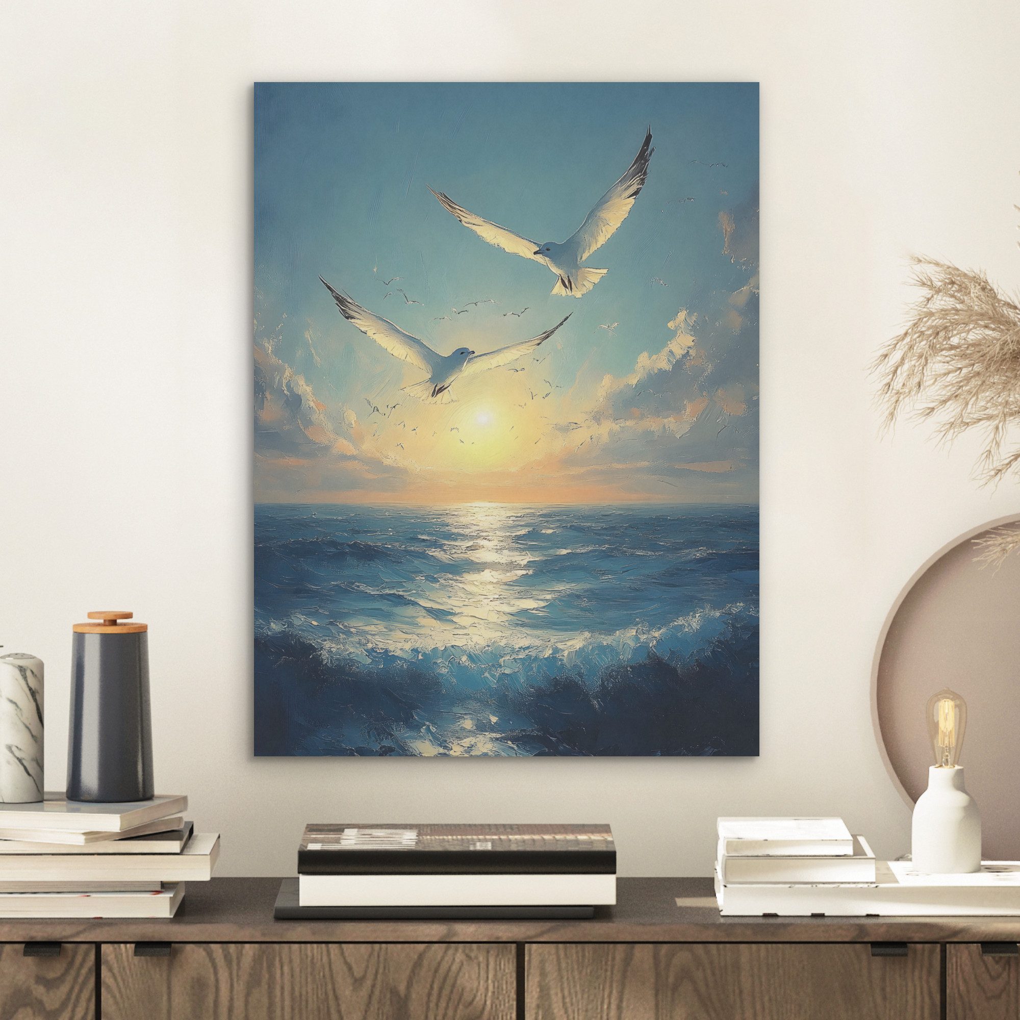 MuchoWow Gemälde Möwen - Meer - günstig online kaufen