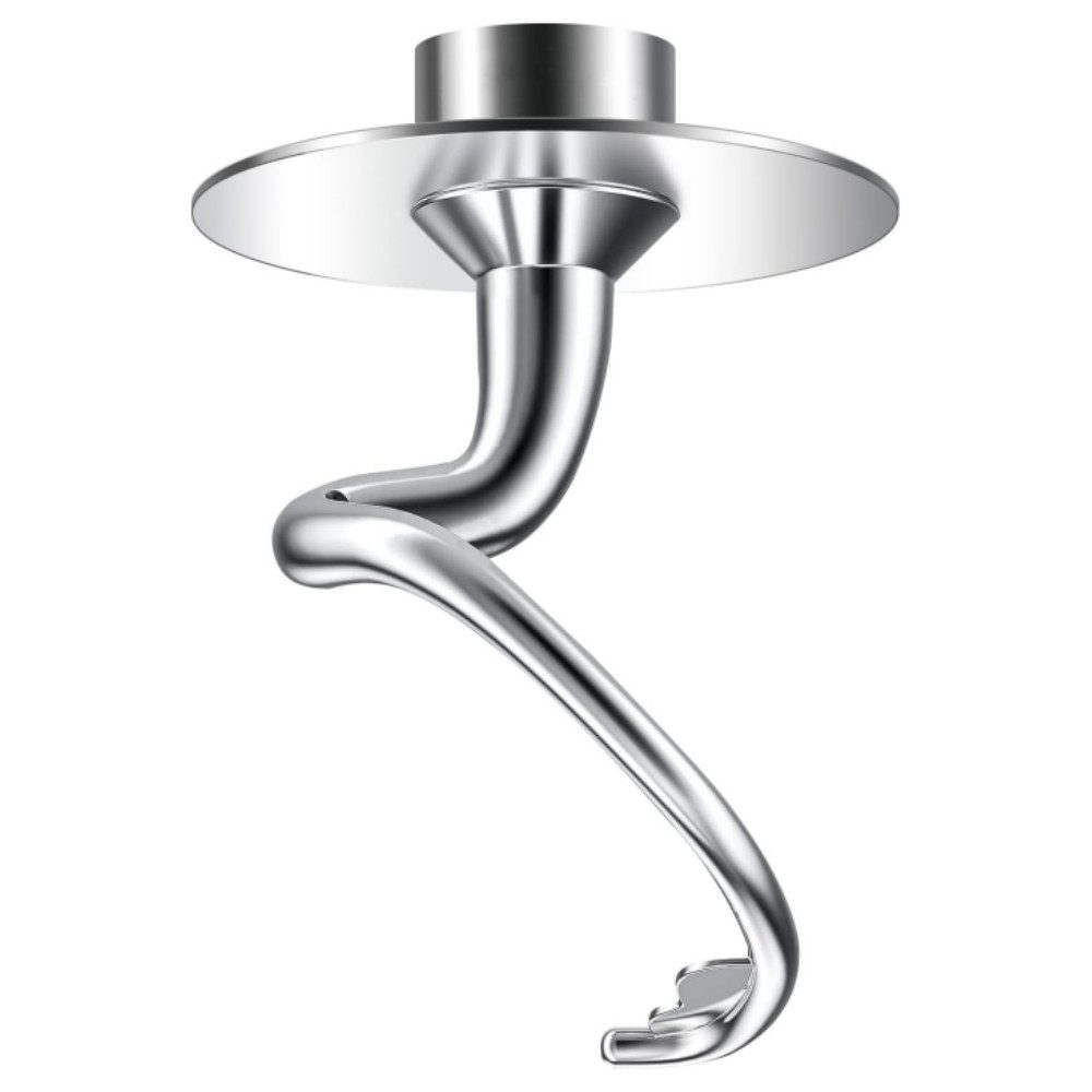 BlingBin Knethaken Spiralförmiger Knethaken für Kitchenaid Standrührer, Zubehör für K45, K45SS, KSM75, KSM90, KSM95, KSM100, KSM103, KSM110 oder KSM150., für Kitchenaid 4.5/5QT Edelstahl Knethaken spülmaschinenfest