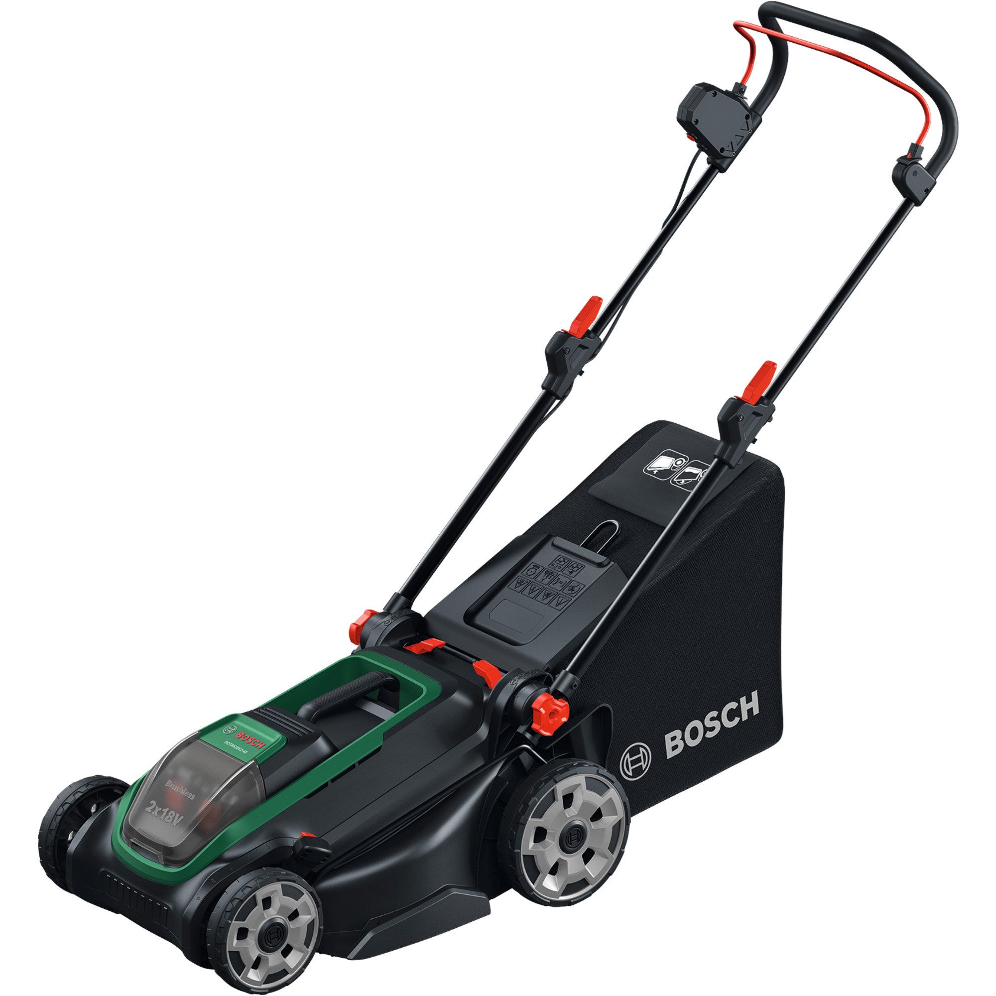 Bosch Professional Akkurasenmäher Bosch Heimwerken & Garten Akku-Rasenmäher, 43 cm Schnittbreite, (ohne Akku und Ladegerät, POWER FOR ALL ALLIANCE)