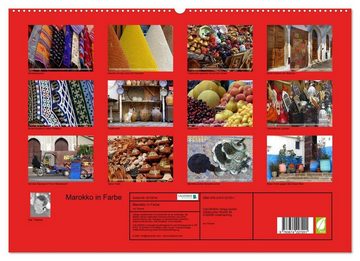 CALVENDO Wandkalender Marokko in Farbe (Premium, hochwertiger DIN A2 Wandkalender 2023, Kunstdruck in Hochglanz)