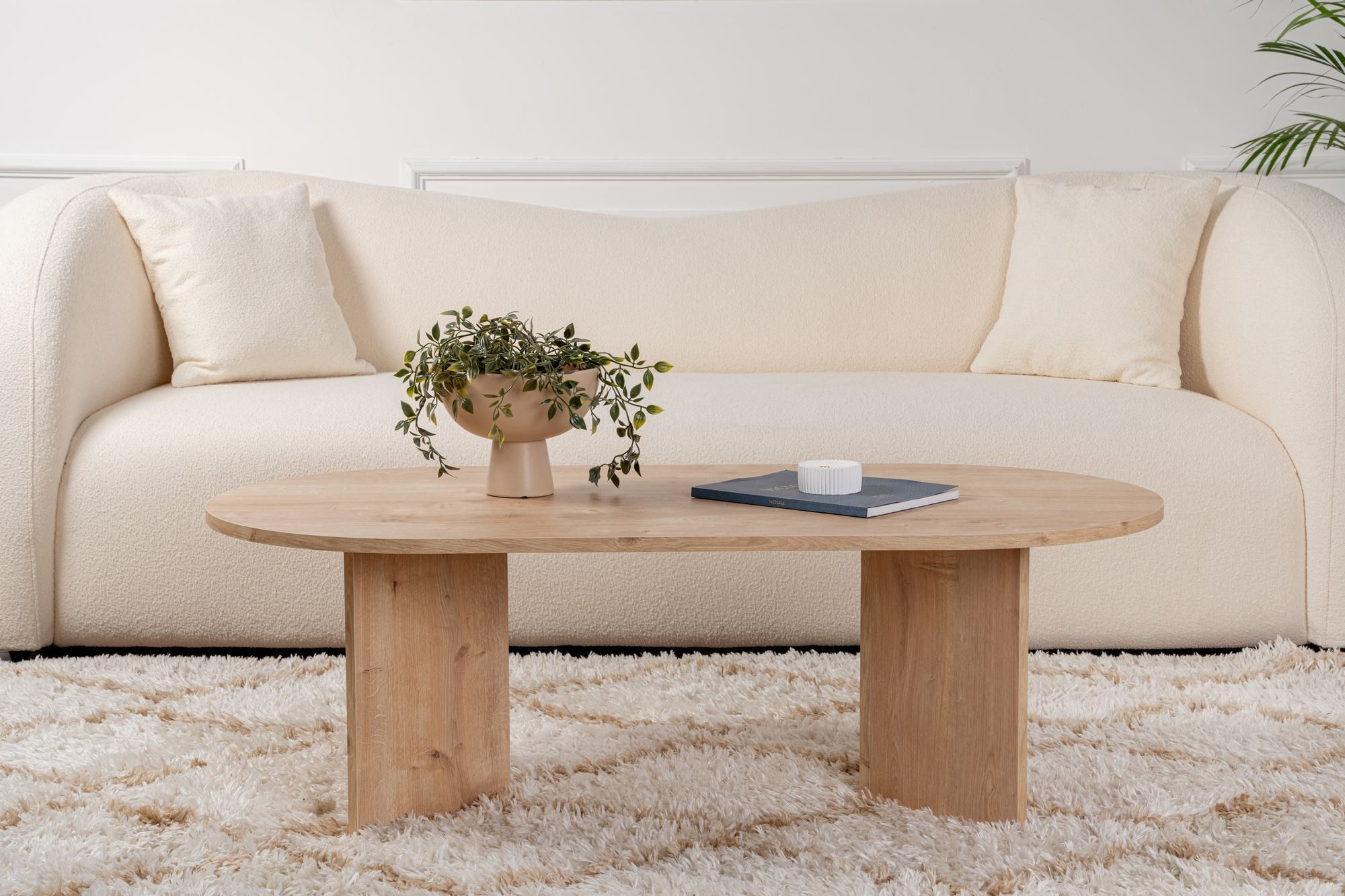 Skye Decor Couchtisch Sable (1-St., 1-tlg), oval – moderner Wohnzimmertisch für Wohnzimmer