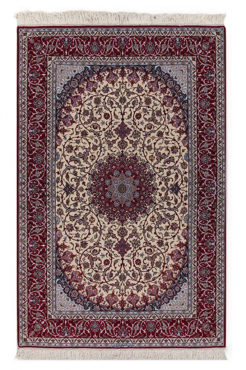 Höhe: rechteckig, Orientteppich Orientteppich, mm Nain Handgeknüpfter Isfahan Seidenkette Trading, 6 155x235