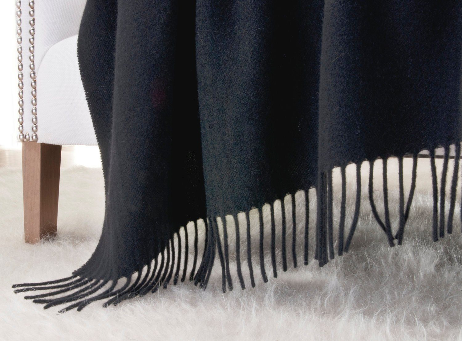 Wolldecke Kaschmirplaid, Wollplaid Riviera, Wolldecke 20% Kaschmir 80% Merino, Wohnen und Accessoires GmbH & Co. KG, FRANSEN
