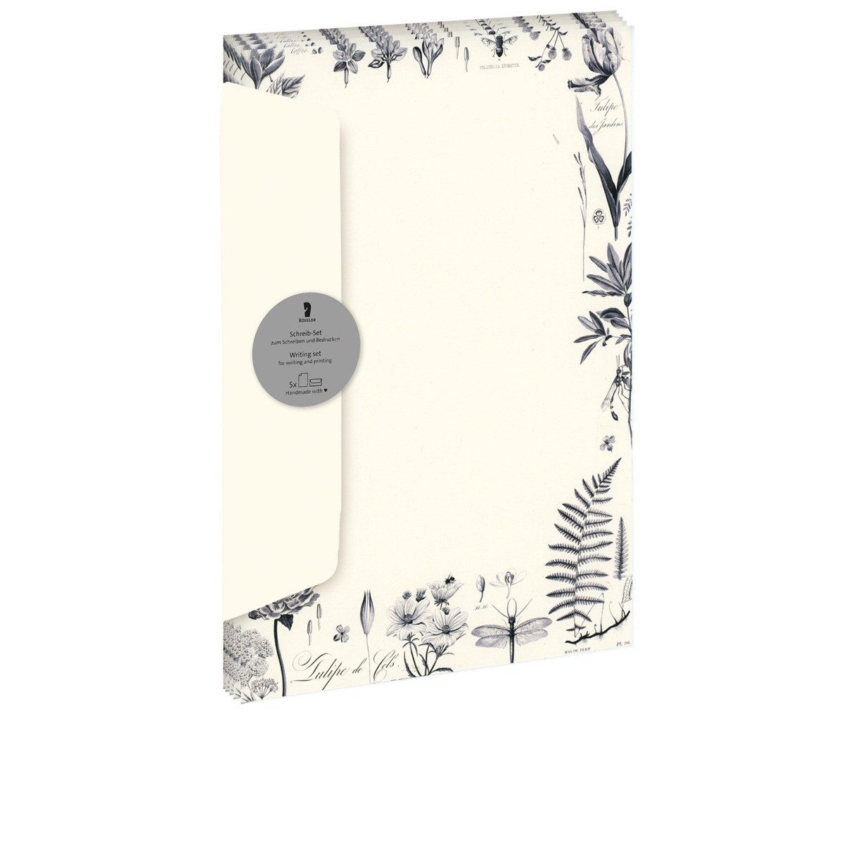 Rössler Schreibmappe RÖSSLER Briefmappe Botanicals Designpack DIN lang