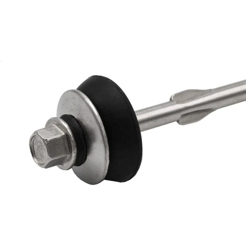 PARCO Bauschraube selbstschneidende Dachbauschrauben mit Dichtung - 6,5x130mm, 50 St., (Blechschrauben selbstschneidend), Sichere Befestigung von Dachplatten und Sandwichplatten