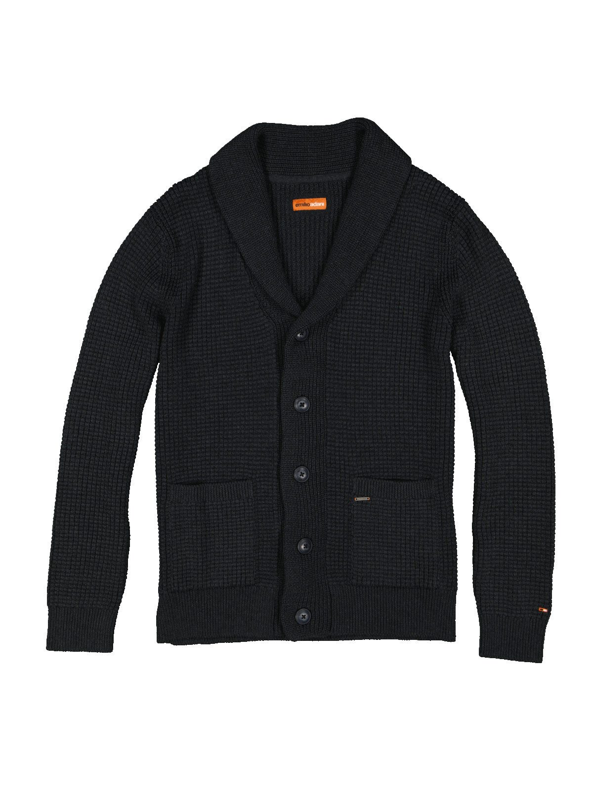 Strickjacke Strickjacke mit Schalkragen