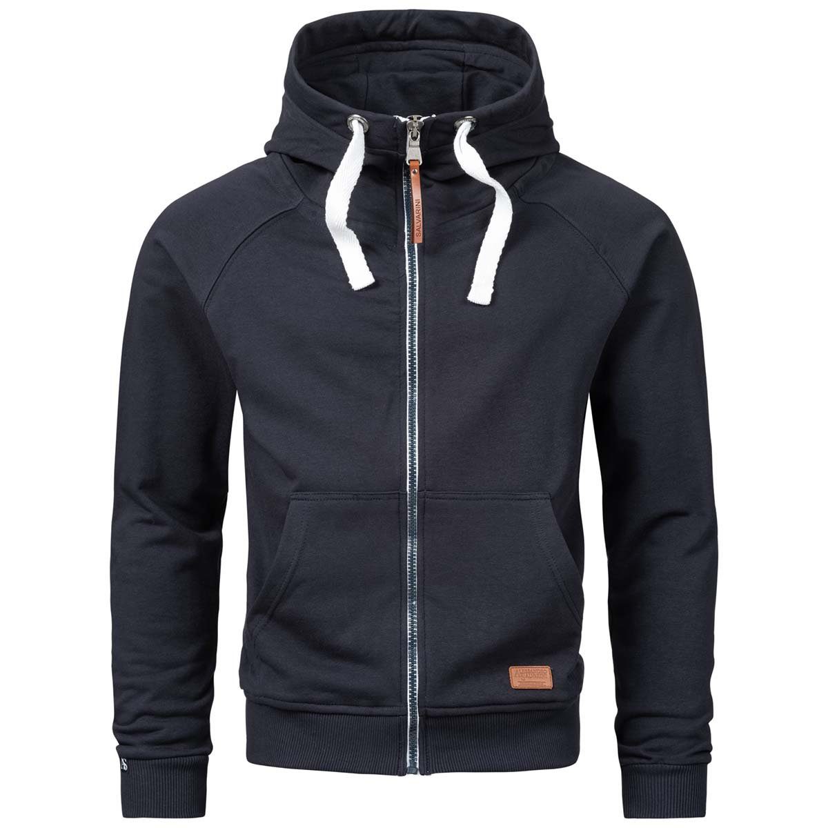 Alessandro Salvarini zwei ASParma farbigem navy mit Sweatjacke Sweatjacke Reißverschluss