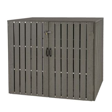 MCW Mülltonnenbox MCW-J28-2 (2 St), Erweiterbar, Abschließbar, Luftzirkulation durch Belüftungsschlitze